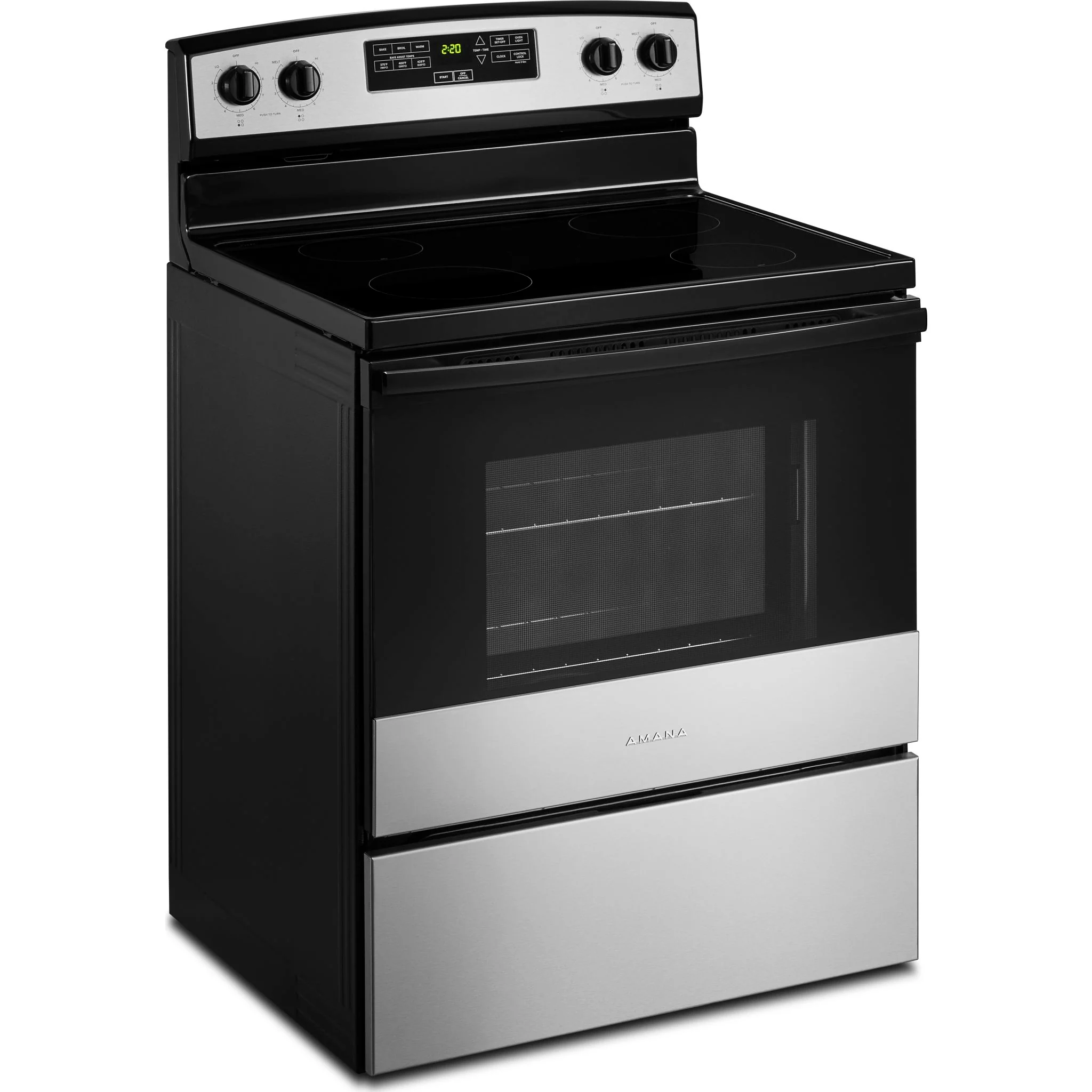 Amana 30" Electric Range with Extra-Large Oven Window - Stainless Steel (YAER6303MMS) - Image 3