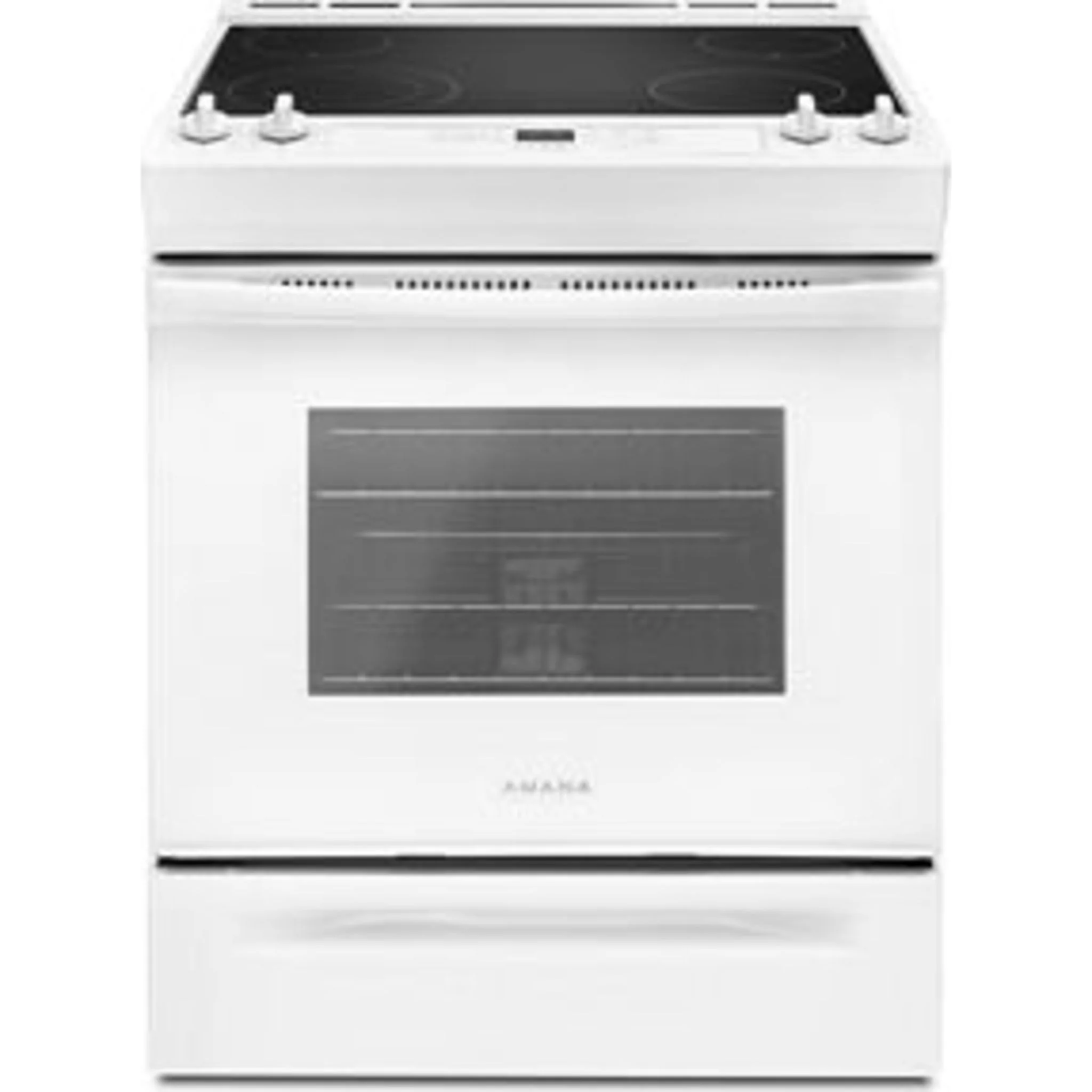 Amana 30" Electric Range with Front Console - White (YAES6603SFW) - Image 17