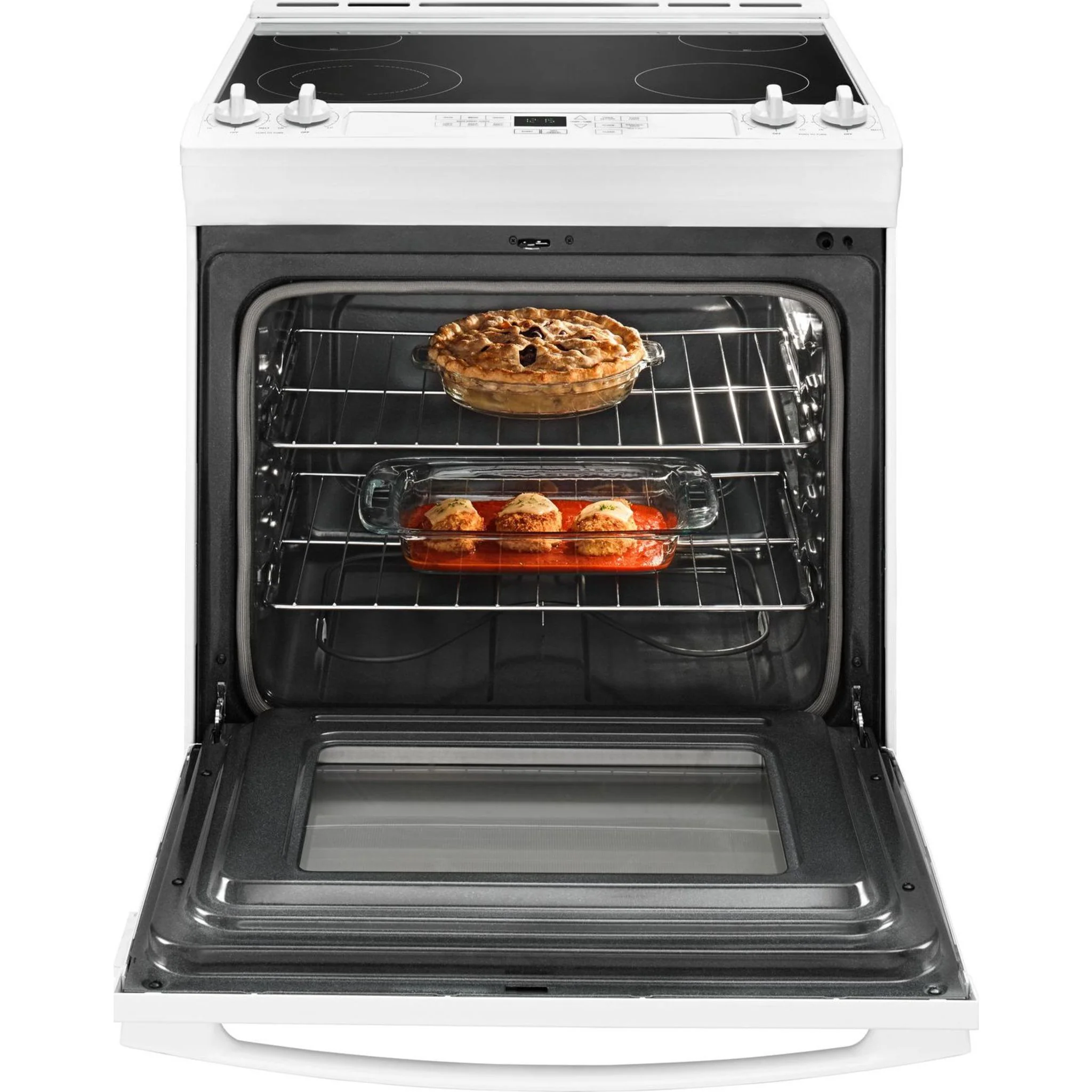 Amana 30" Electric Range with Front Console - White (YAES6603SFW) - Image 4