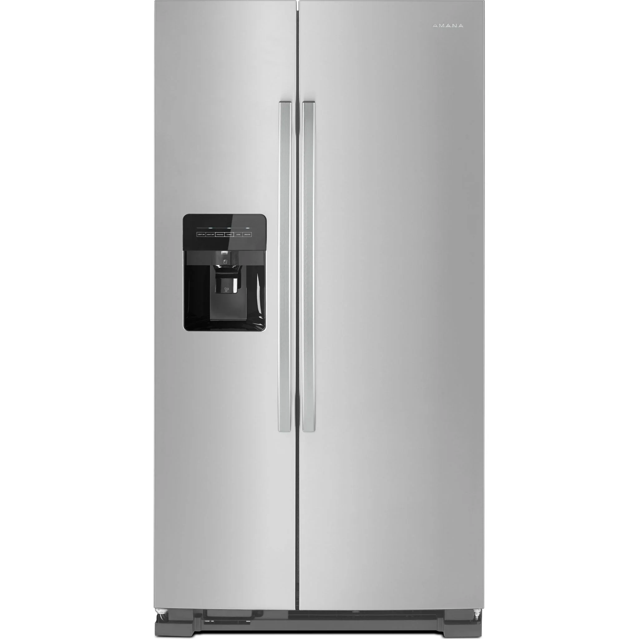Amana 33-inch Side-by-Side Refrigerator with Dual Pad External Ice and Water Dispenser -Stainless Steel (ASI2175GRS)