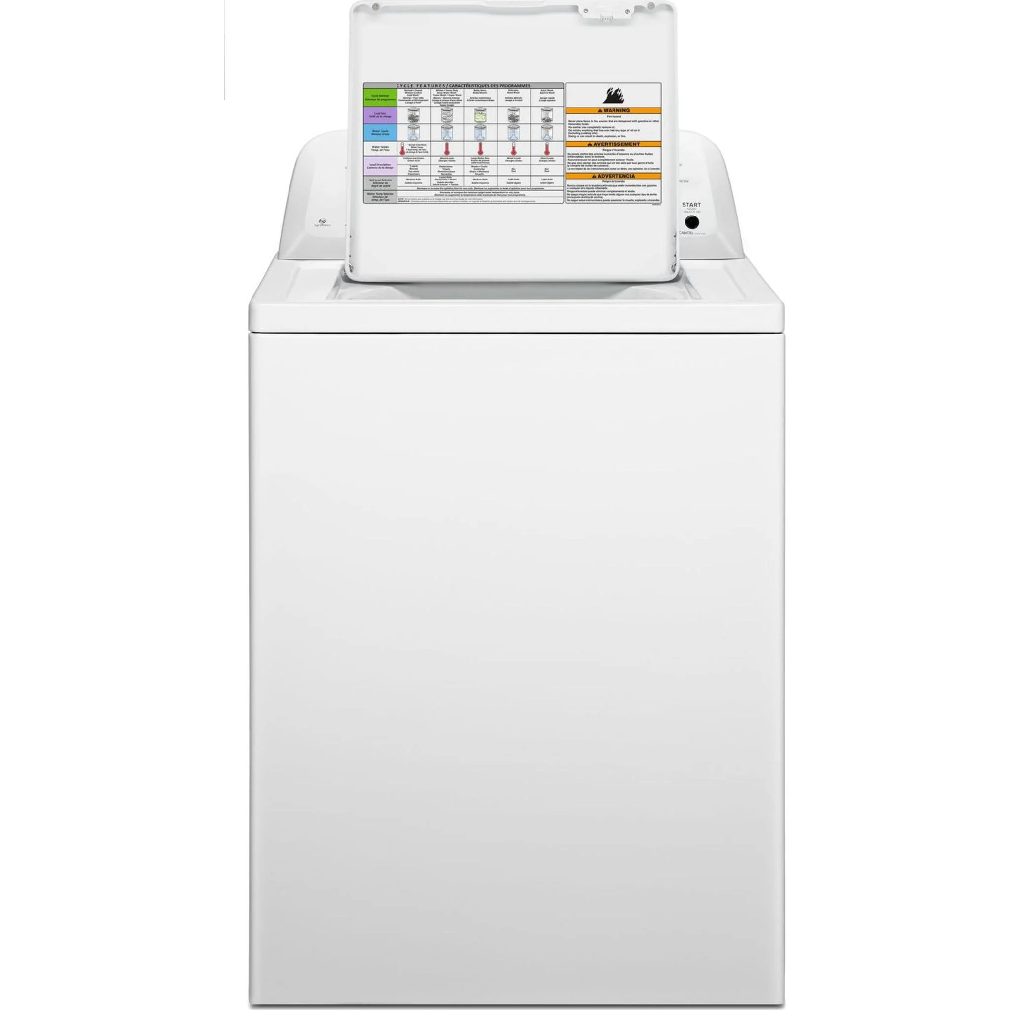 Amana 4.0 cu. ft. Top-Load Washer with Dual Action Agitator -White (NTW4516FW) - Image 12