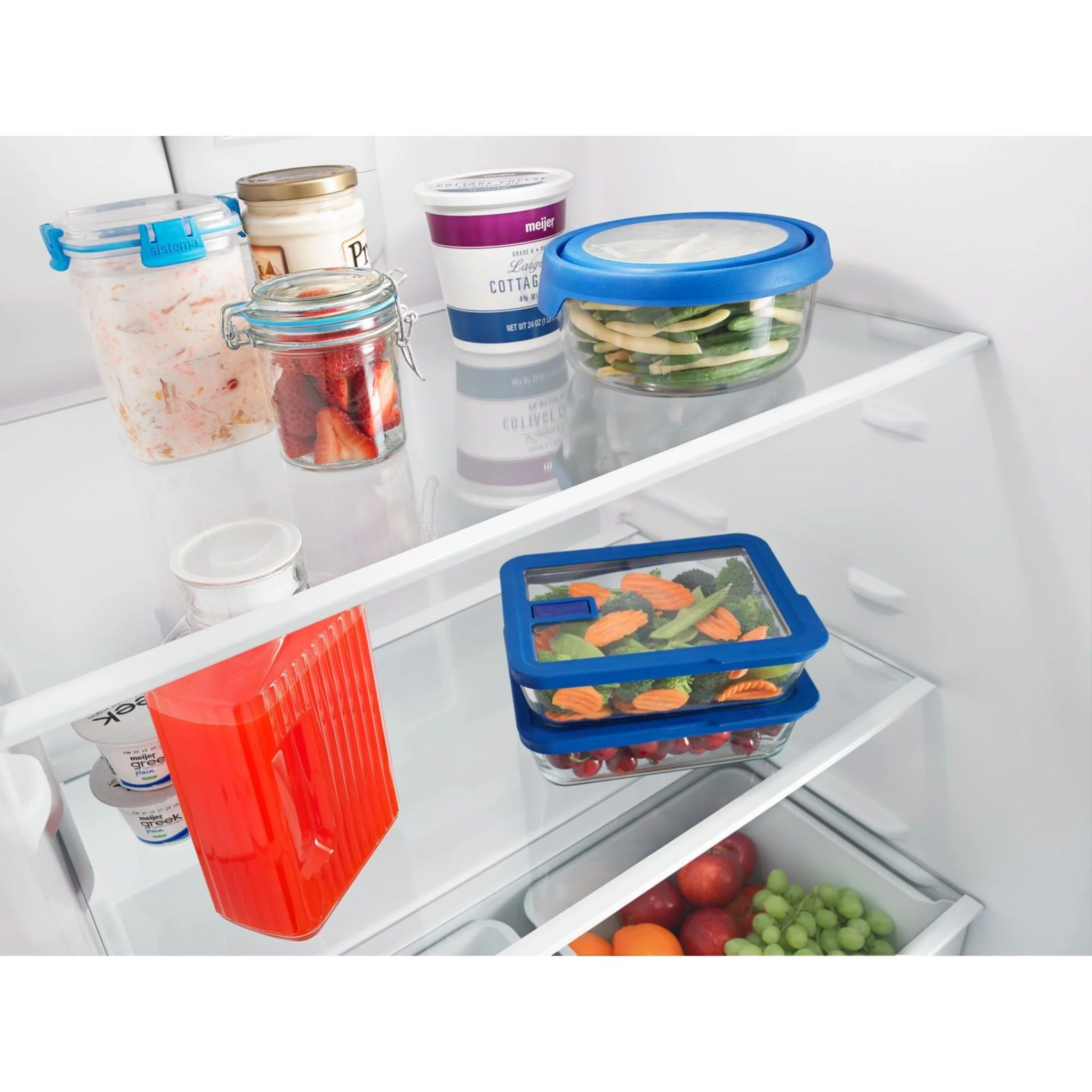 Amana 30-inch Wide Top-Freezer Refrigerator with Glass Shelves - 18 cu. ft. -Stainless Steel (ART318FFDS) - Image 13