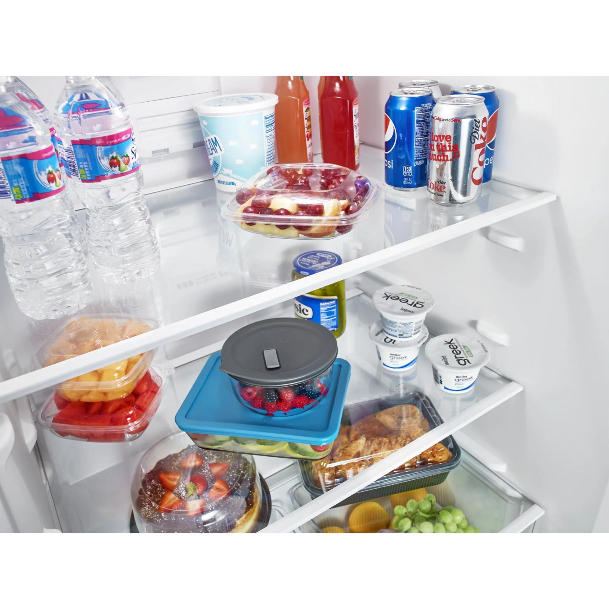 Amana 30-inch Wide Top-Freezer Refrigerator with Glass Shelves - 18 cu. ft. -Stainless Steel (ART318FFDS) - Image 30