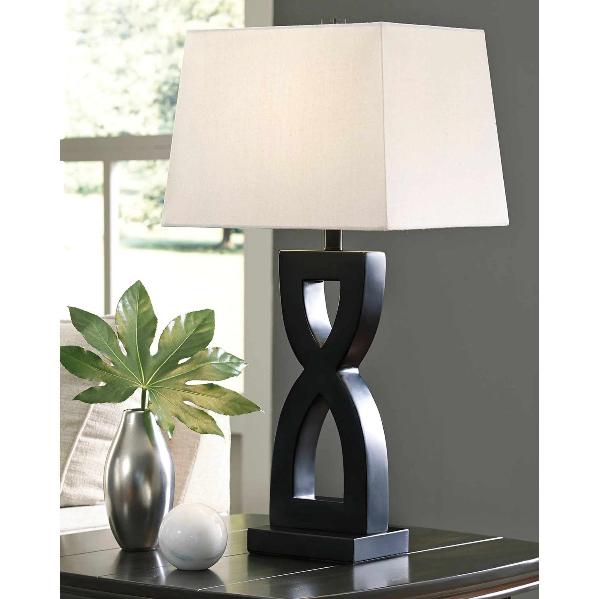 Amasai Table Lamp Pair - Black 29.00" - Image 3