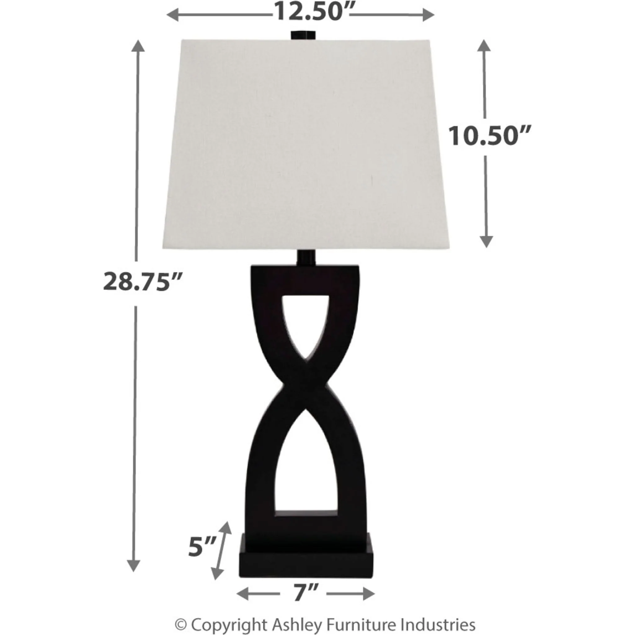 Amasai Table Lamp Pair - Black 29.00" - Image 4