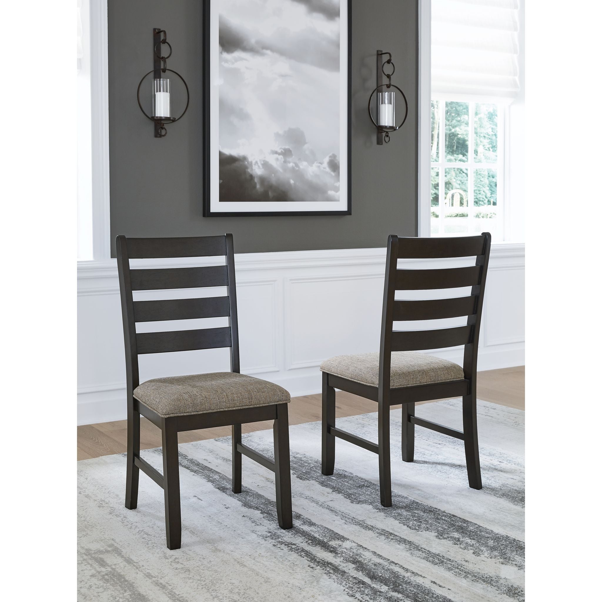 Ambenrock Side Chair - Light Brown/Black - (D286-01) - Image 2