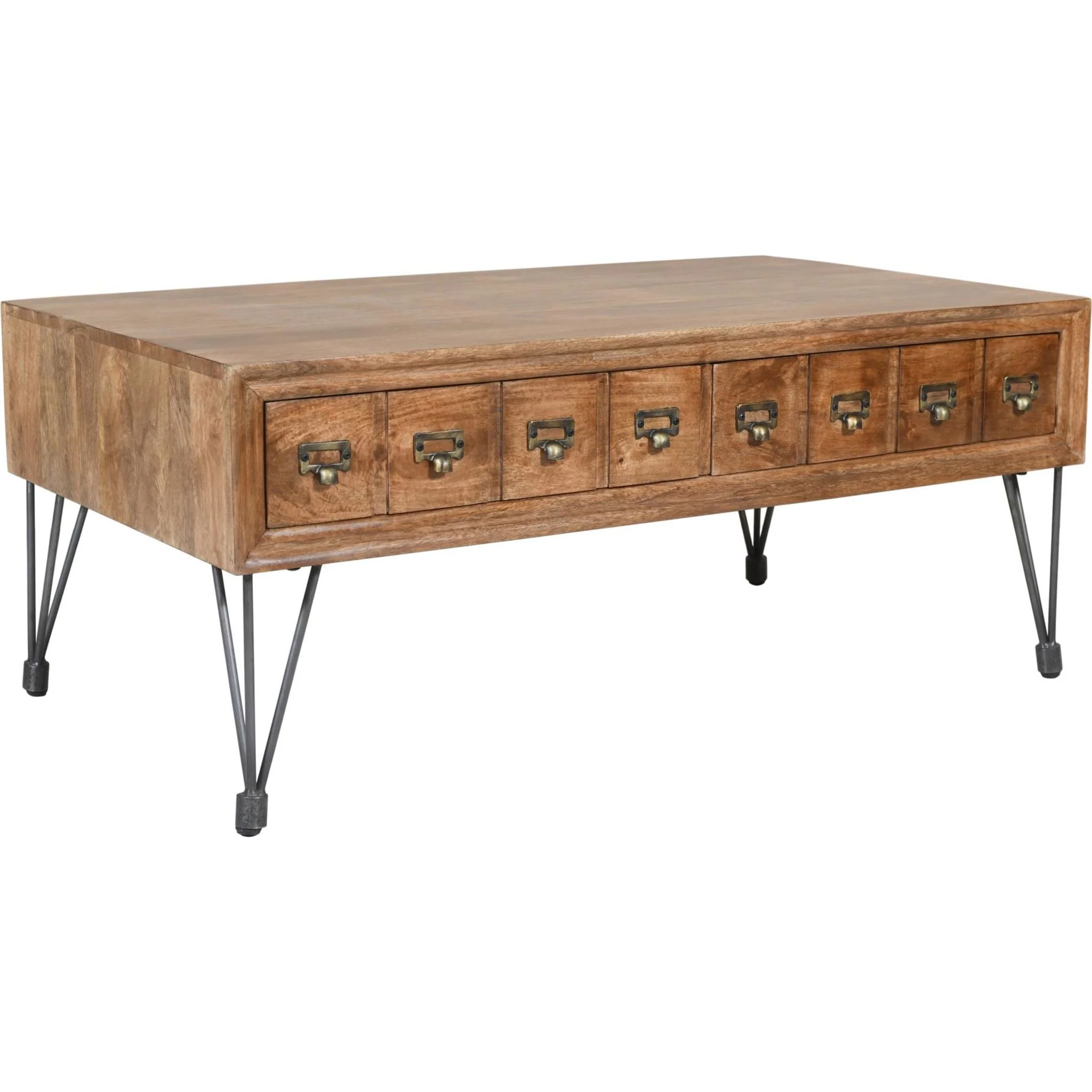 American Vintage Coffee Table - Medium Brown - Image 3
