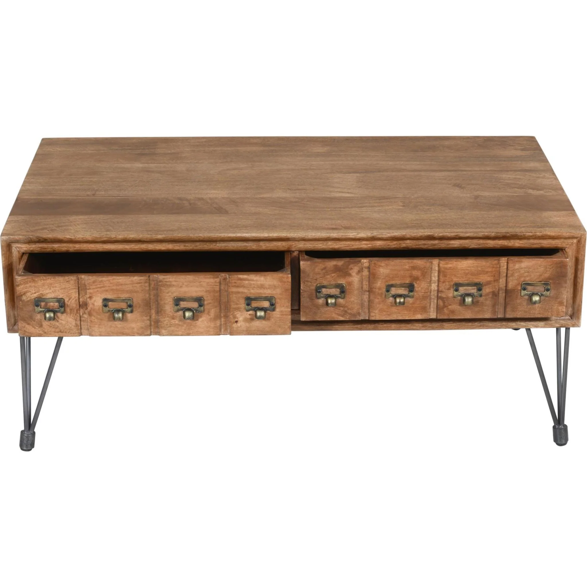 American Vintage Coffee Table - Medium Brown - Image 6