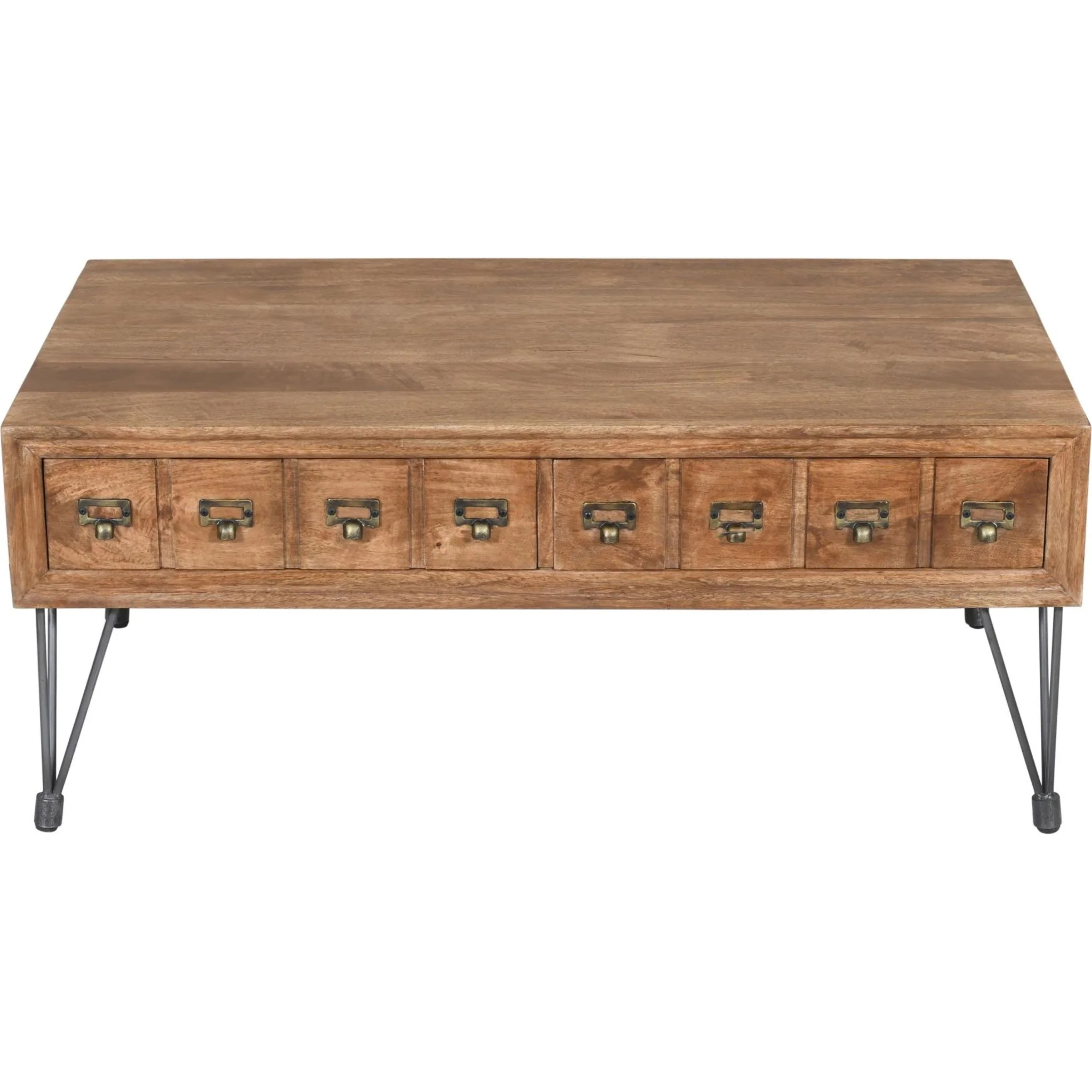 American Vintage Coffee Table - Medium Brown - Image 7