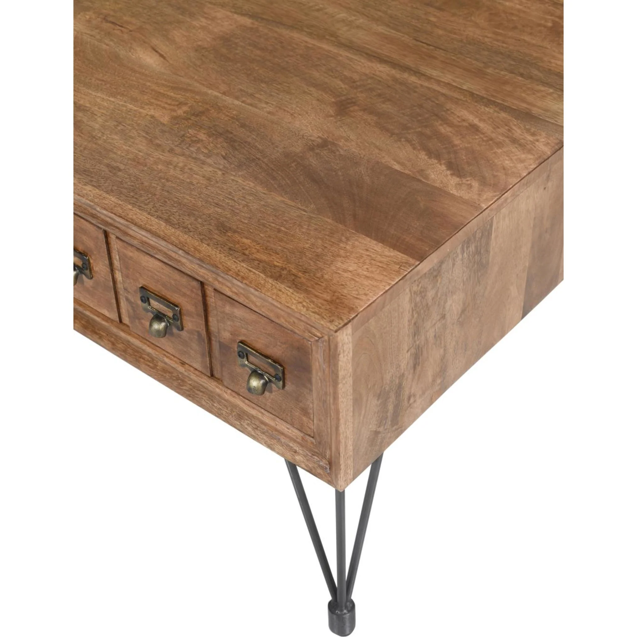 American Vintage Coffee Table - Medium Brown - Image 9
