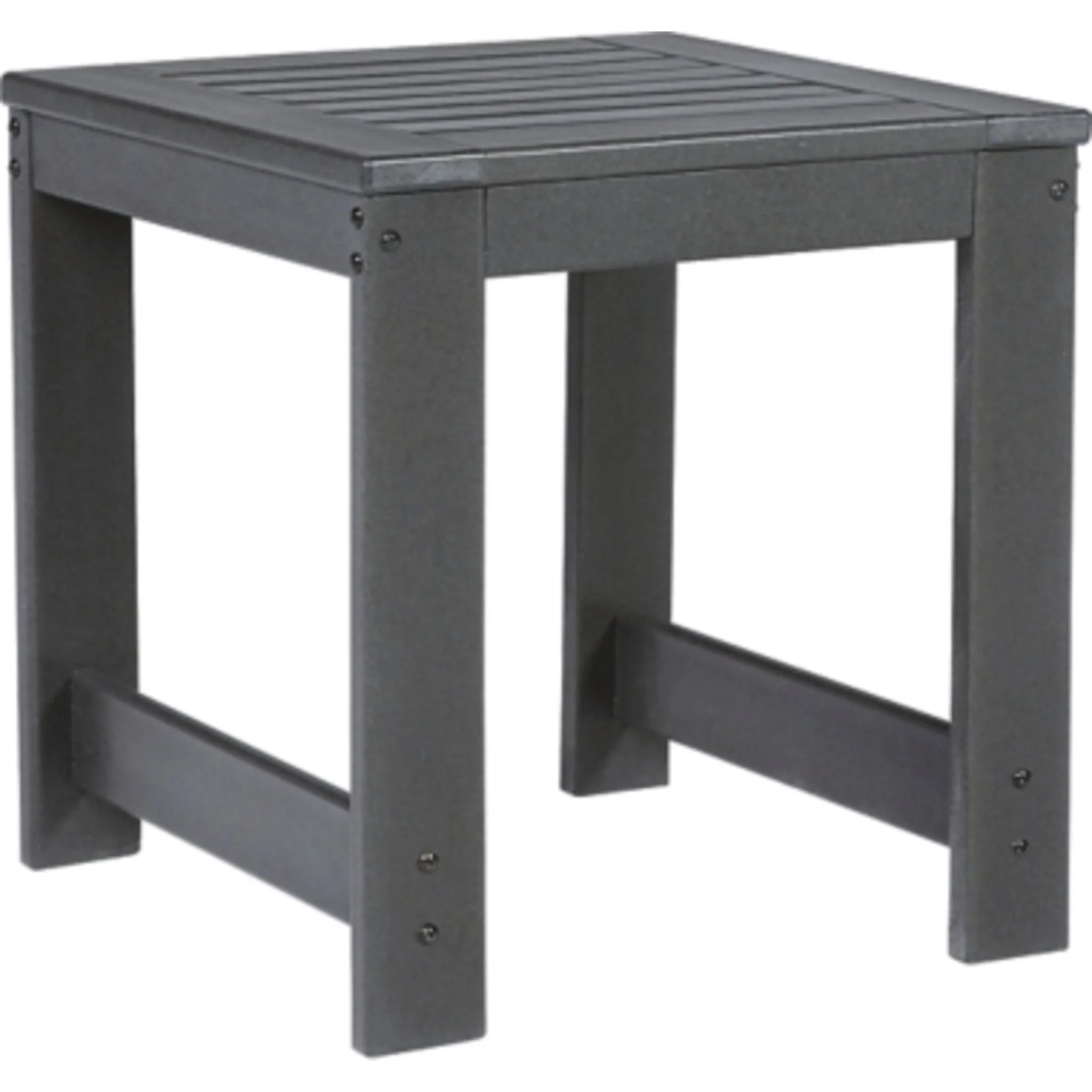 Amora Outdoor End Table - Charcoal Gray