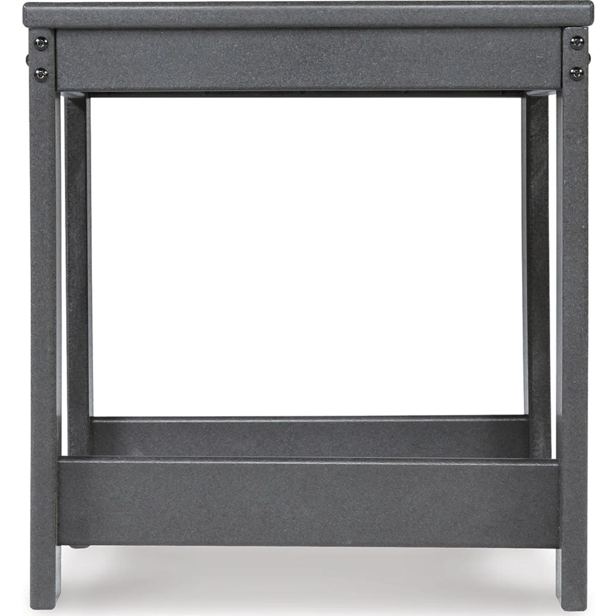 Amora Outdoor End Table - Charcoal Gray - Image 10