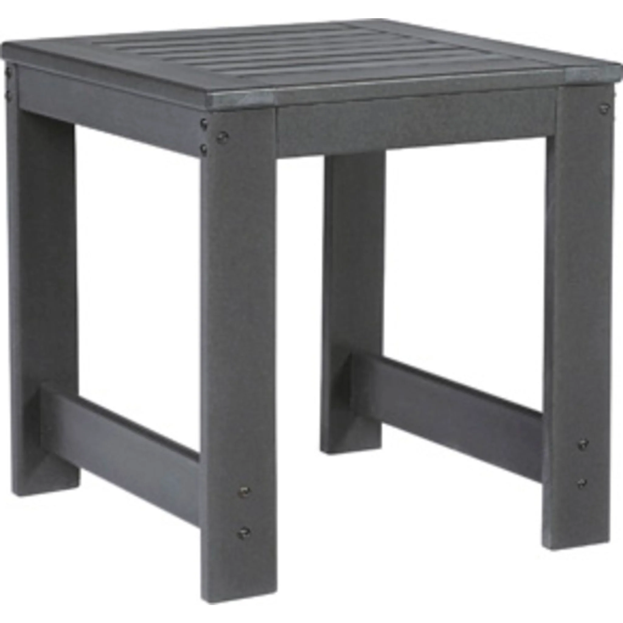 Amora Outdoor End Table - Charcoal Gray - Image 3
