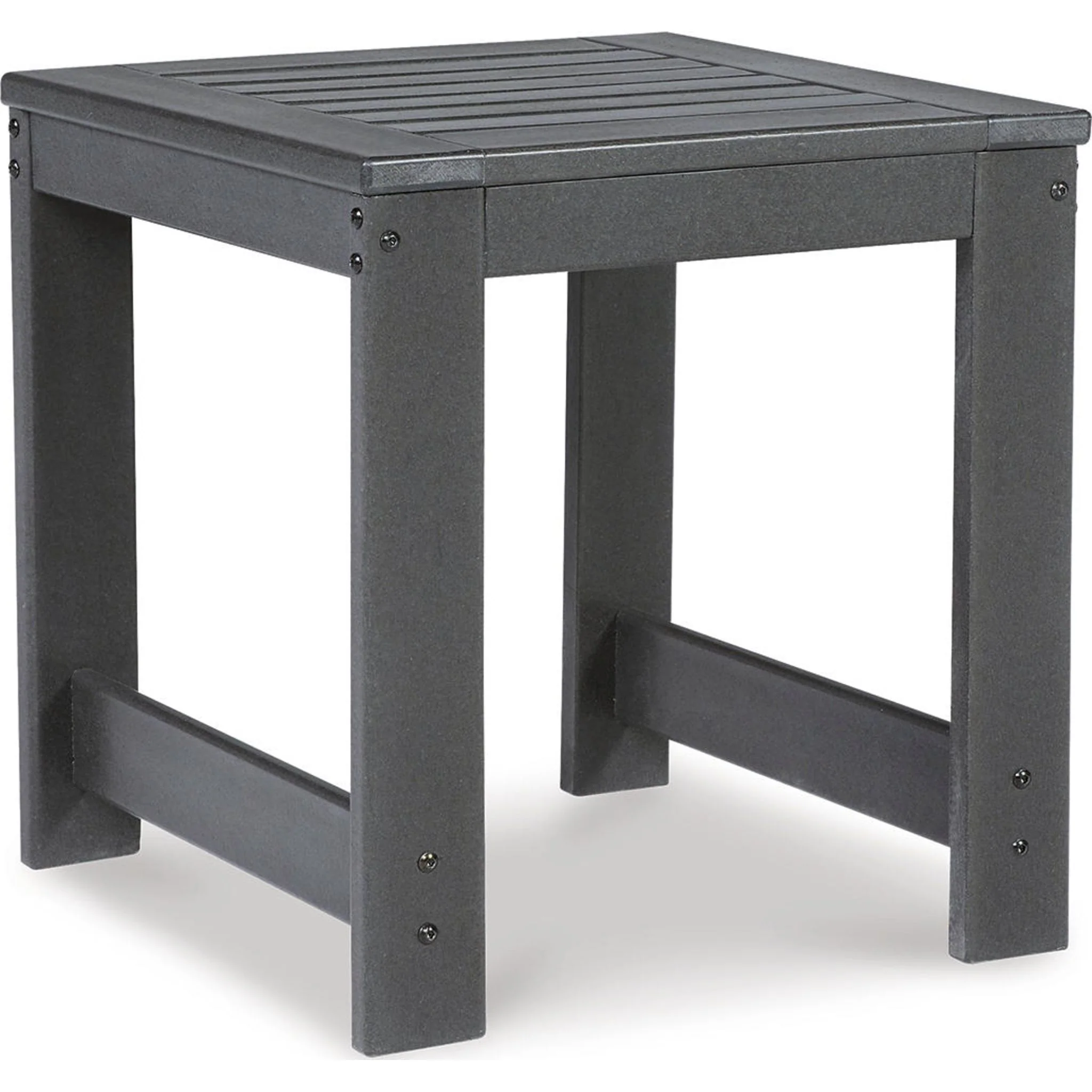 Amora Outdoor End Table - Charcoal Gray - Image 6