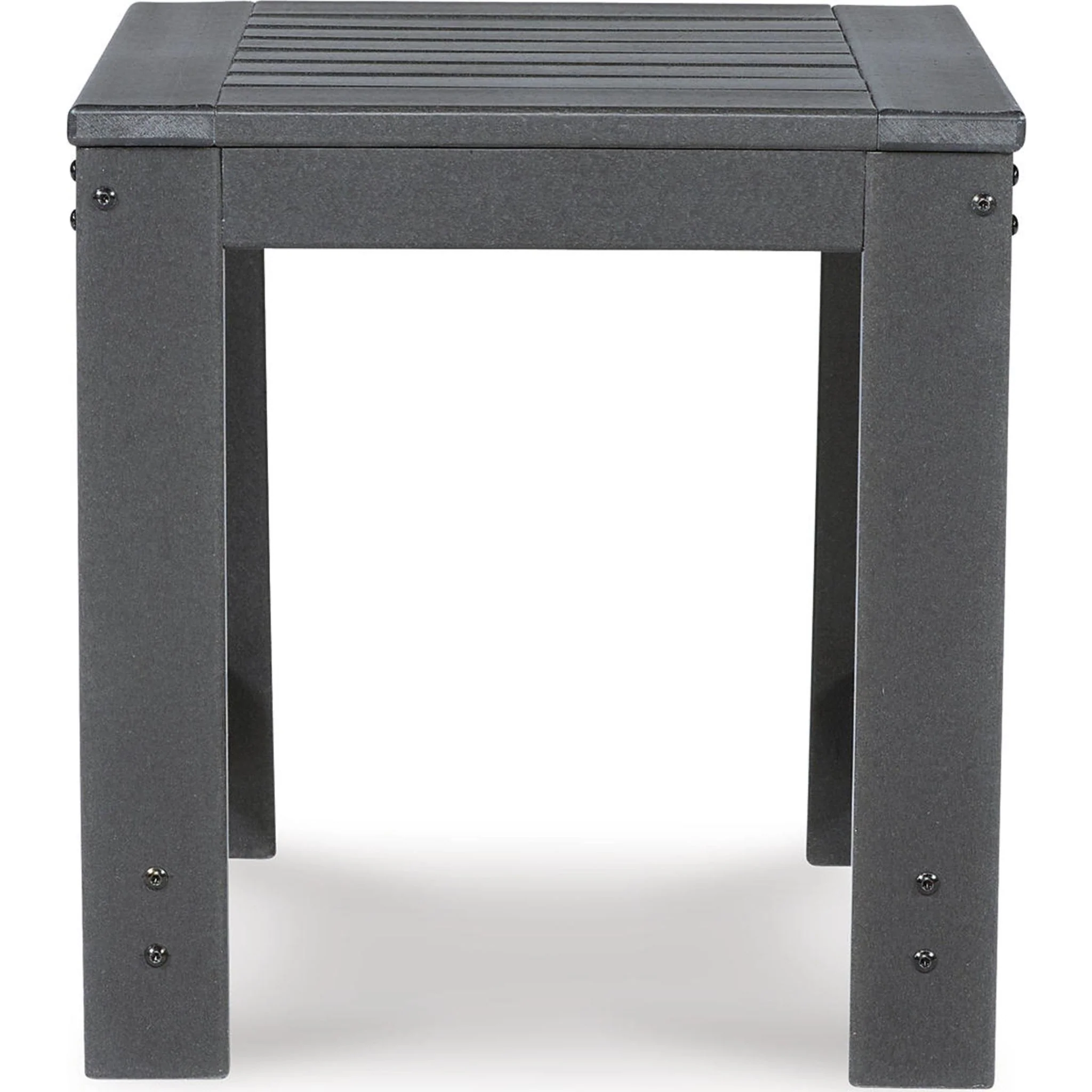 Amora Outdoor End Table - Charcoal Gray - Image 9