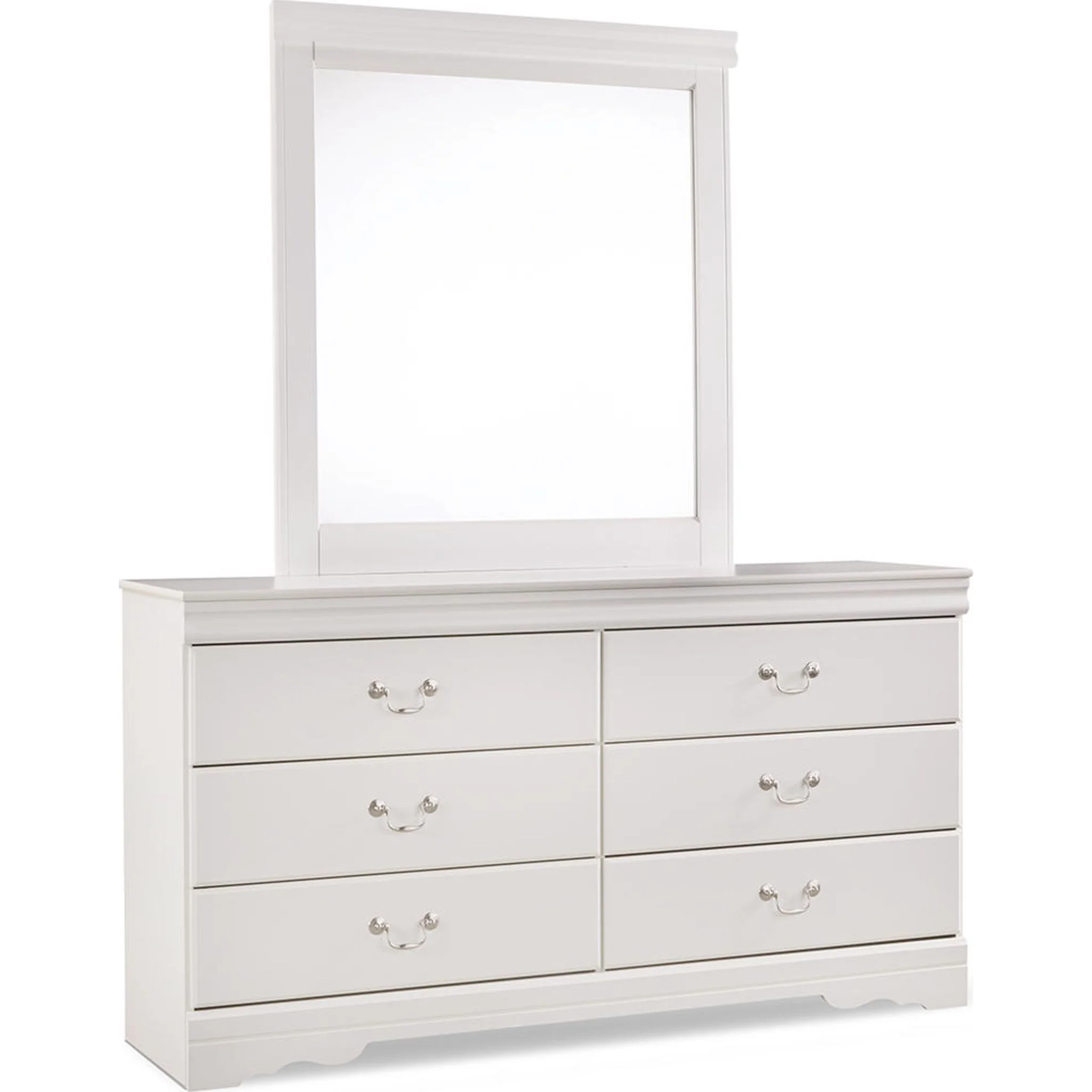 Anarasia 6 Piece Queen Sleigh Bedroom - White - Image 4