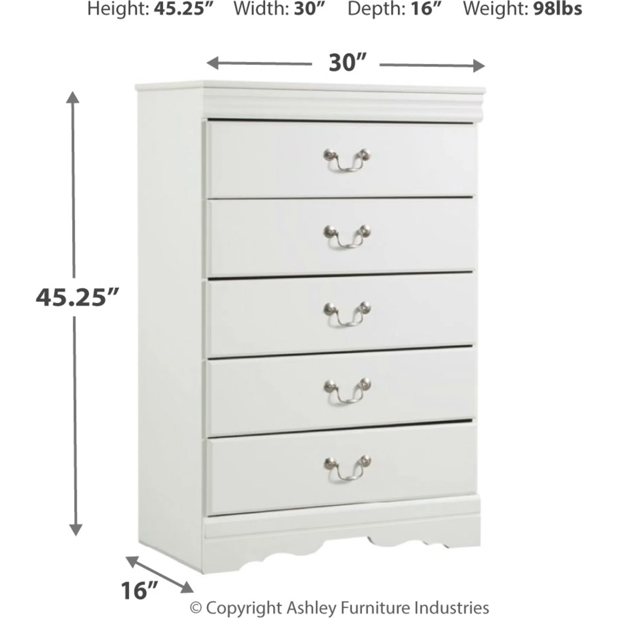 Anarasia Chest - White - Image 4