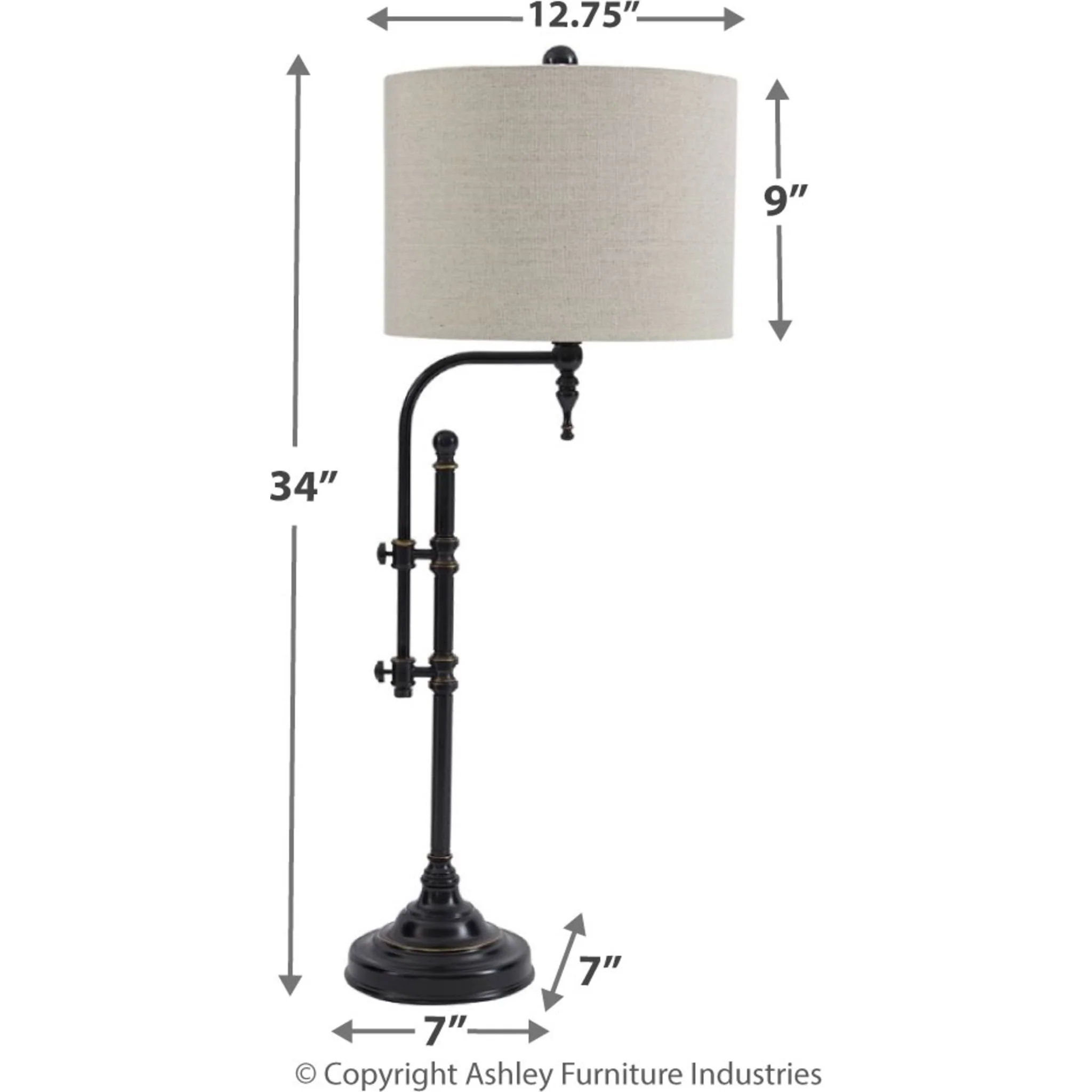 Anemoon Table Lamp - Black 34.50" - Image 5