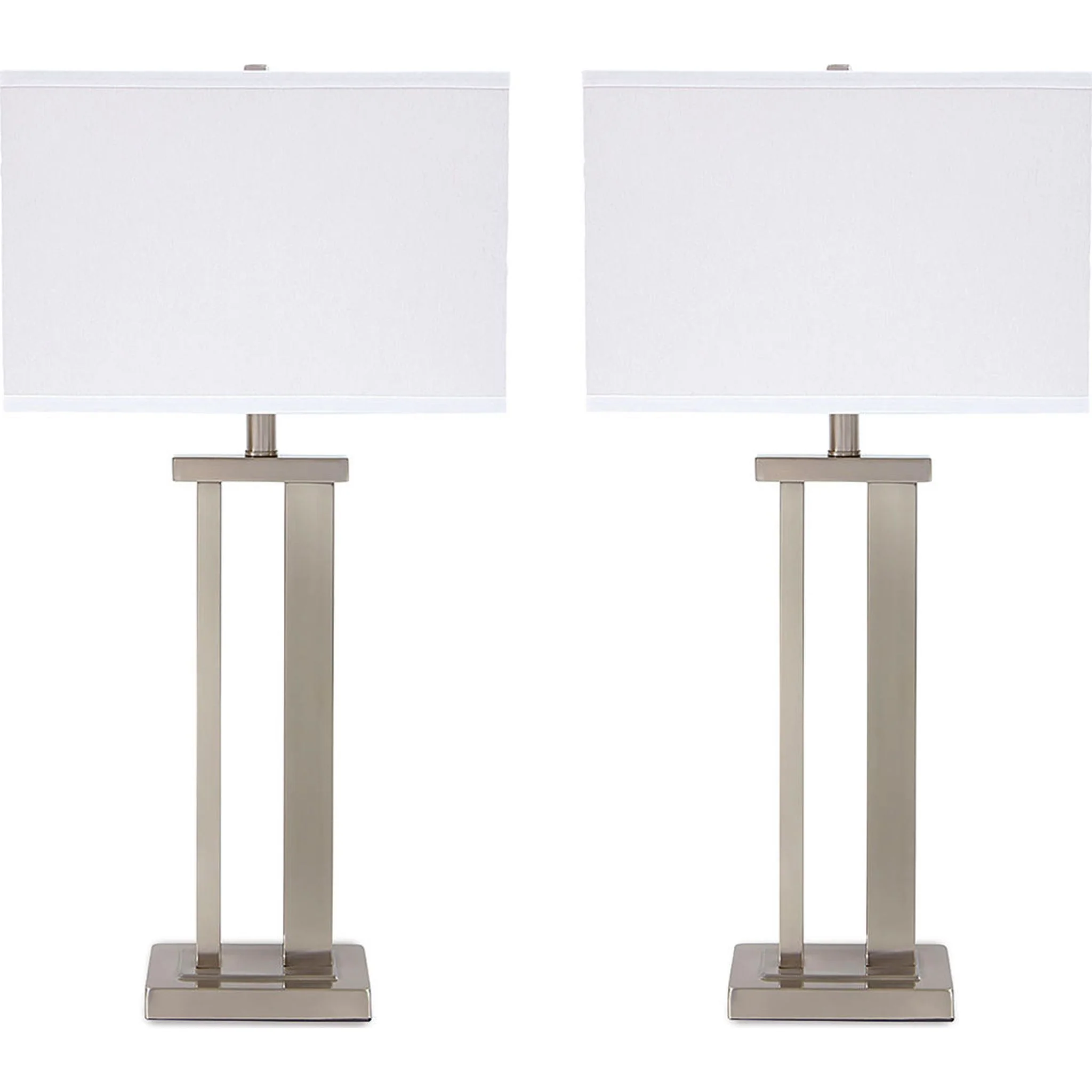 Aniela Table Lamp Pair - Silver Finish 29.25"