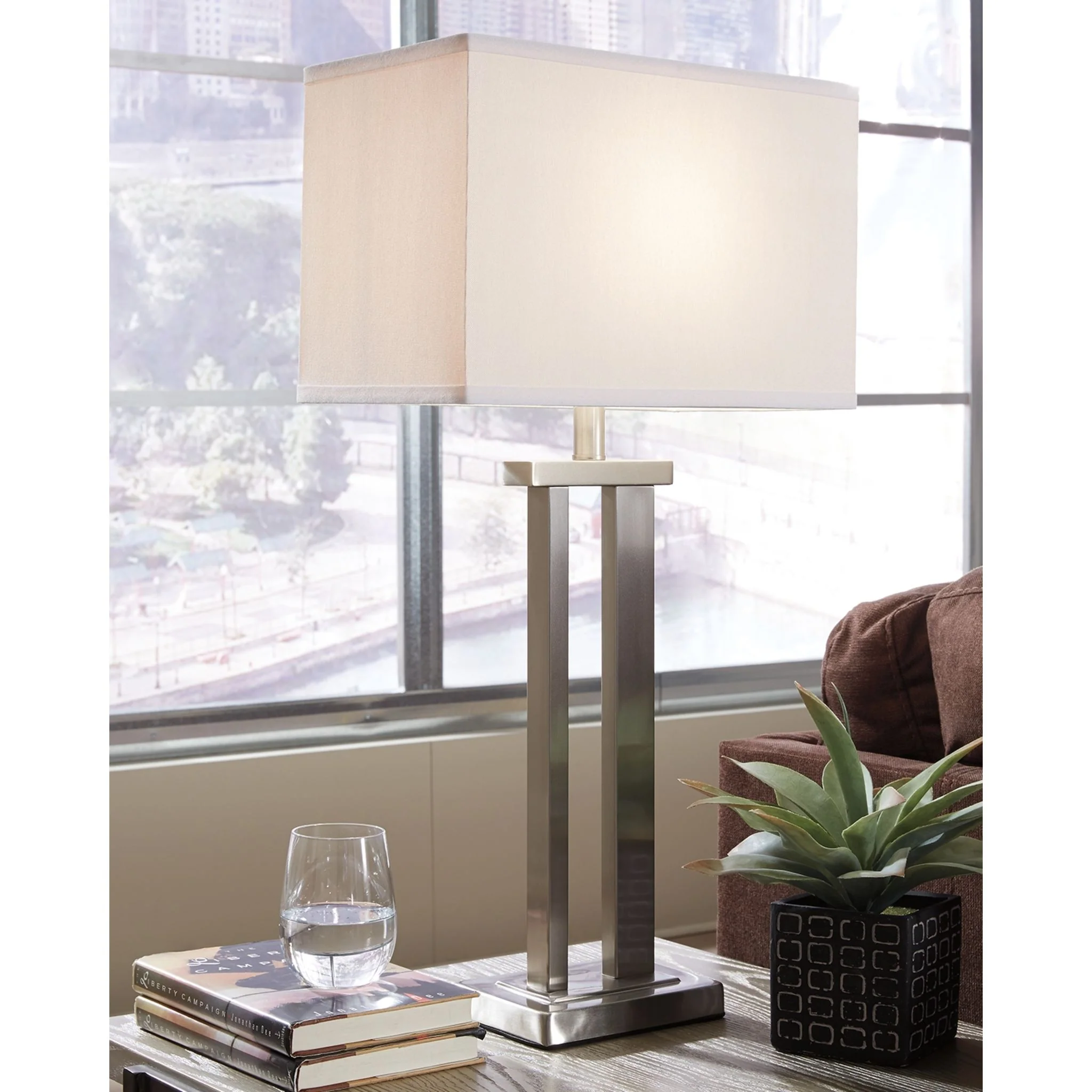 Aniela Table Lamp Pair - Silver Finish 29.25" - Image 2