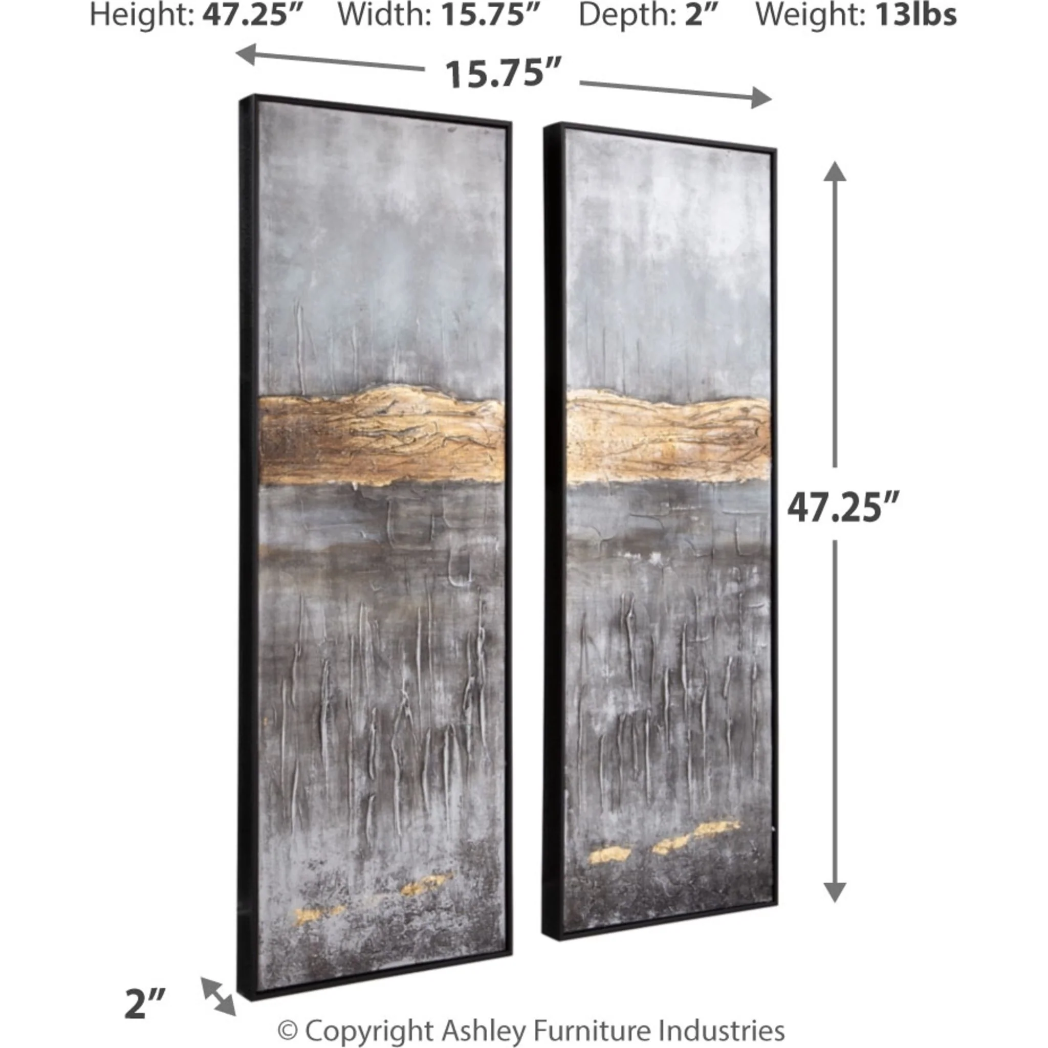 Aniyah Wall Art 15.75" x 47.24" - Image 4