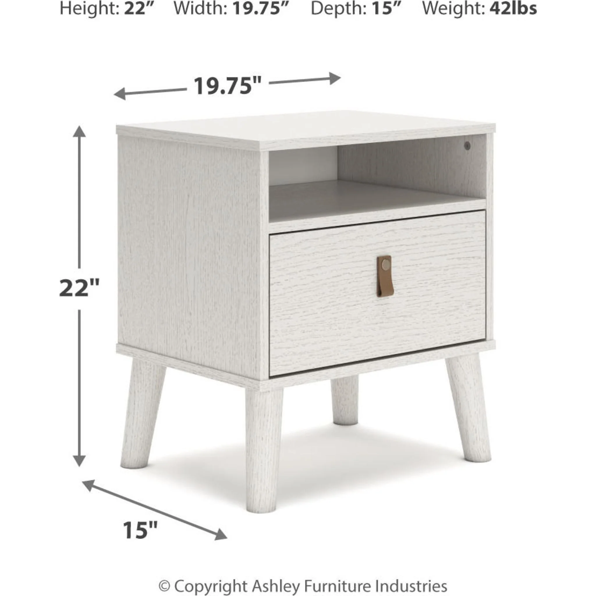 Aprilyn Nightstand - White - Image 5