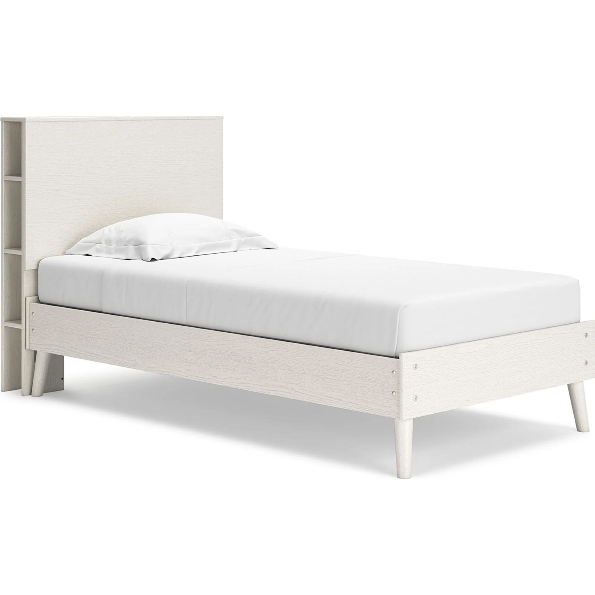 Aprilyn Twin Bookcase Bed - White
