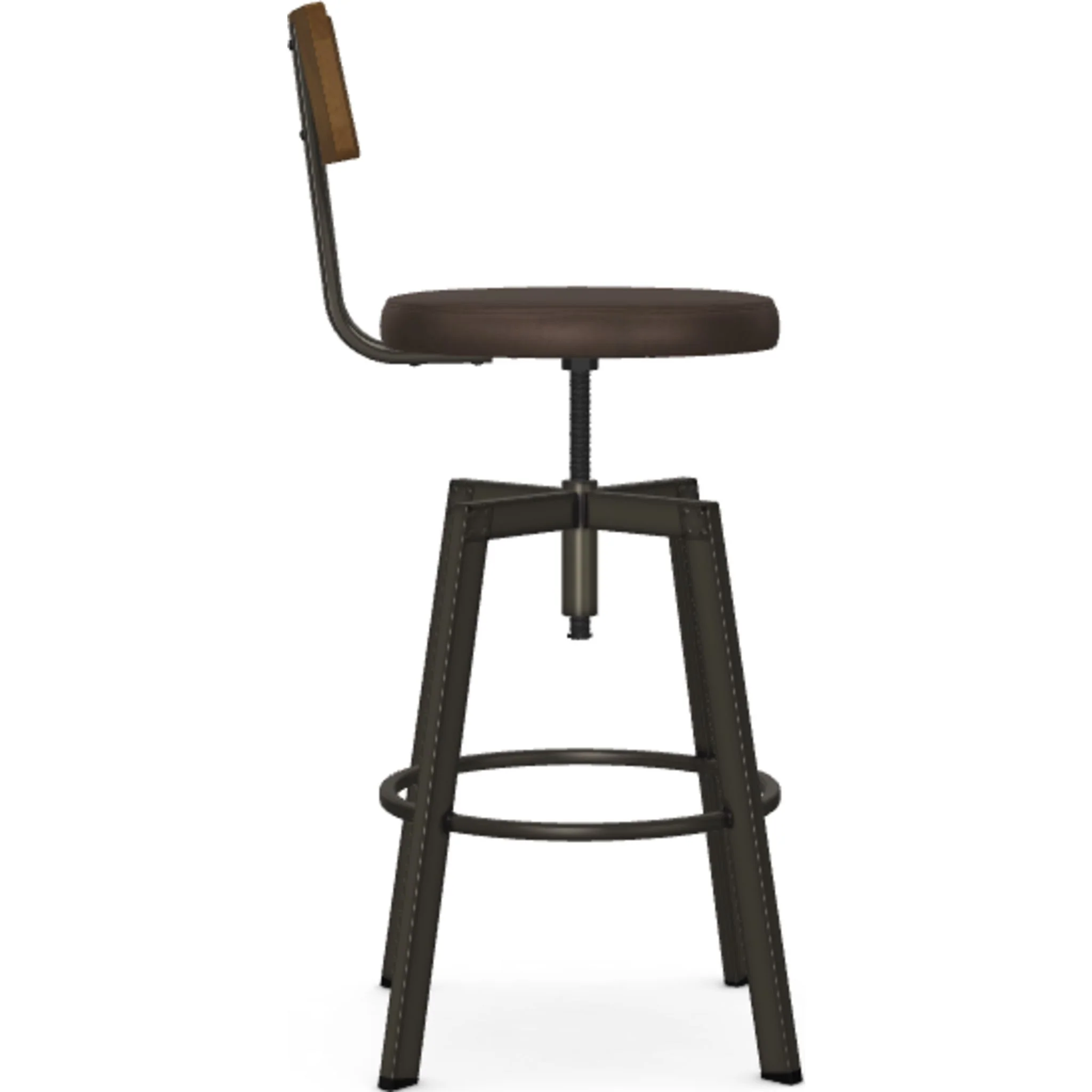 Architect Adjustable Height Stool - Bark/Toasty/Harley - (40263-D8-87-51) - Image 3