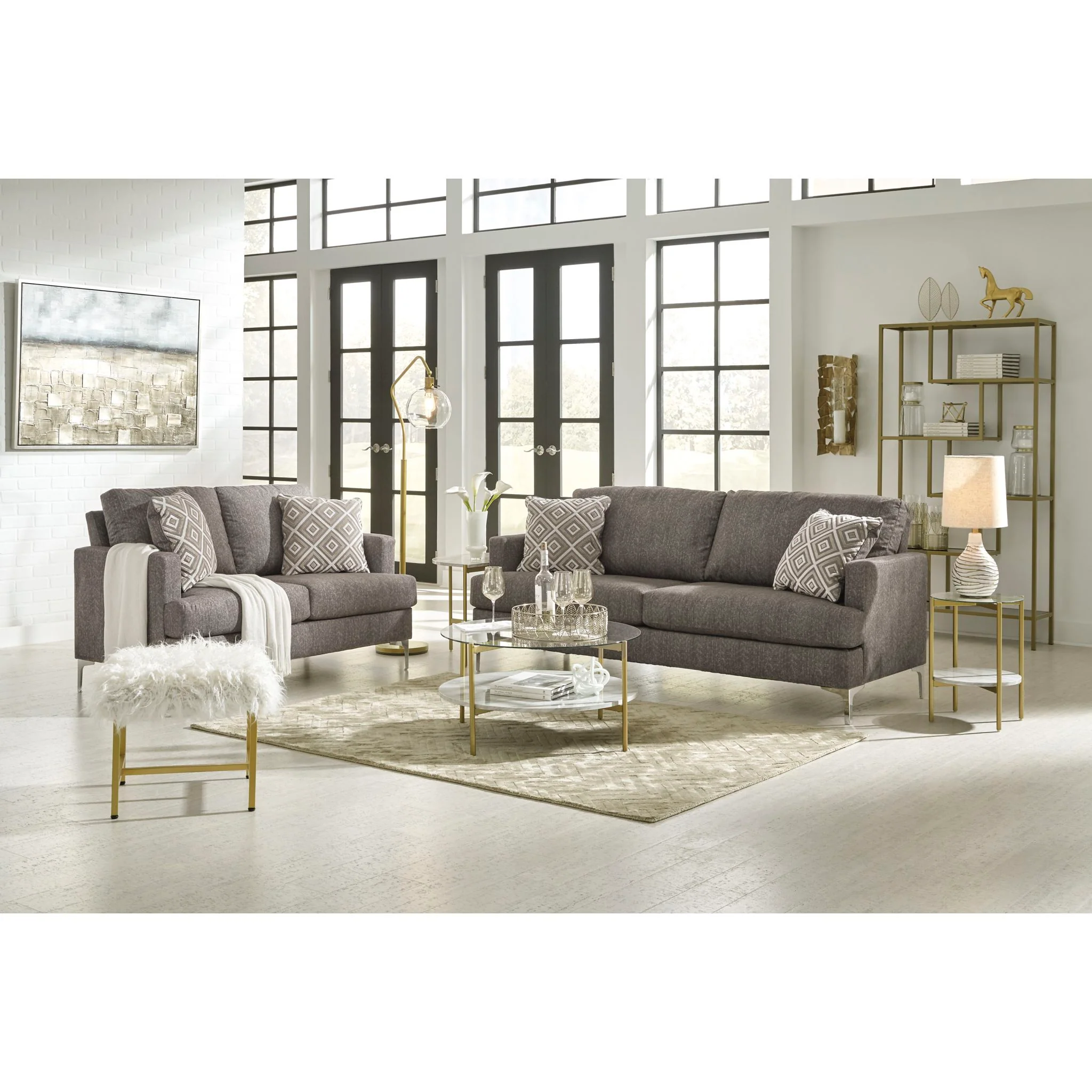 Arcola Loveseat - Java - Image 8