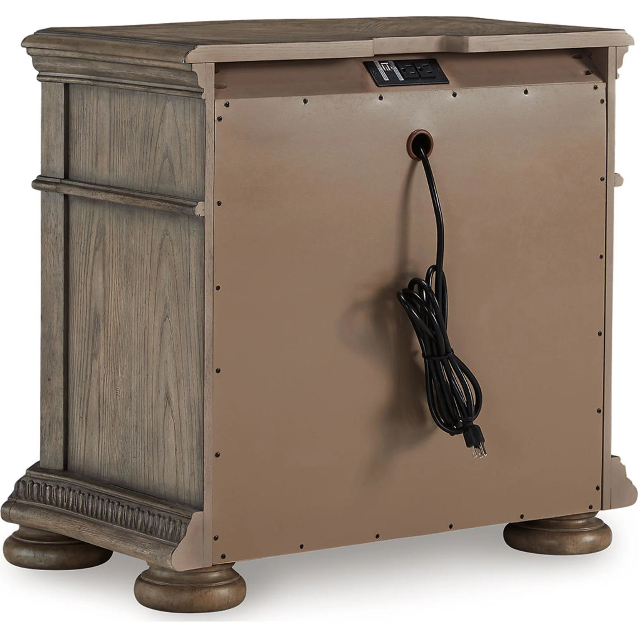 Ardenfield 6 Piece King Sleigh Bedroom - Light Brown - Image 12