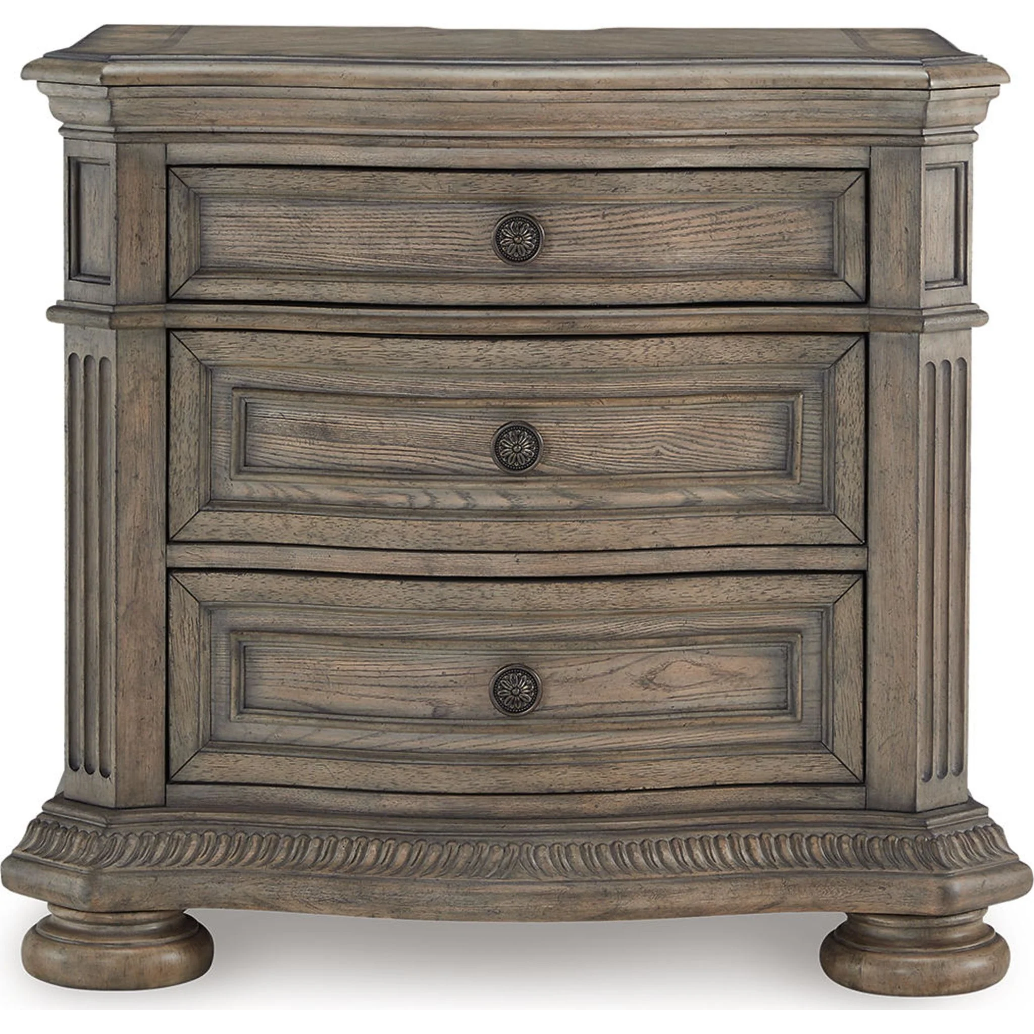 Ardenfield 6 Piece King Sleigh Bedroom - Light Brown - Image 13
