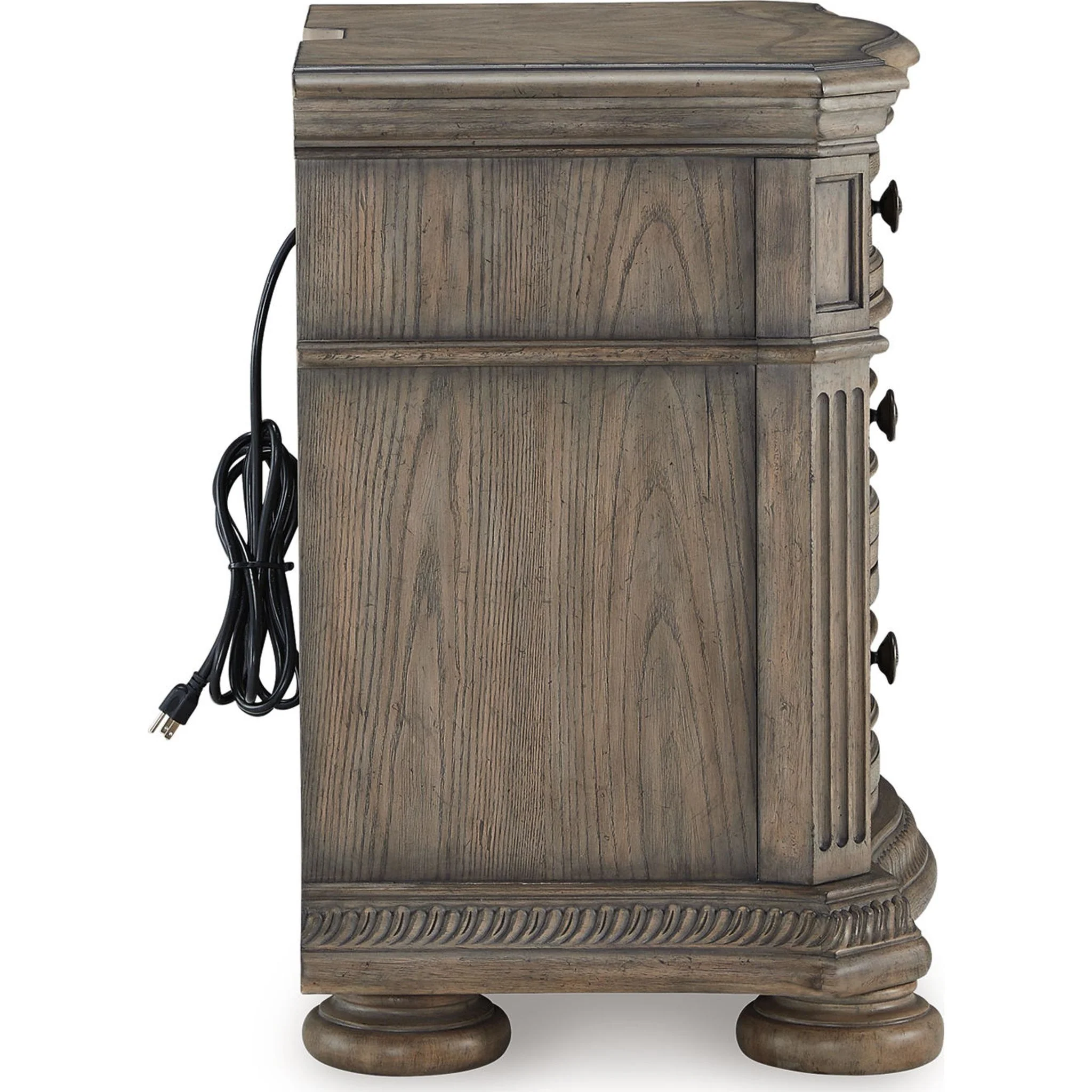 Ardenfield 6 Piece King Sleigh Bedroom - Light Brown - Image 14
