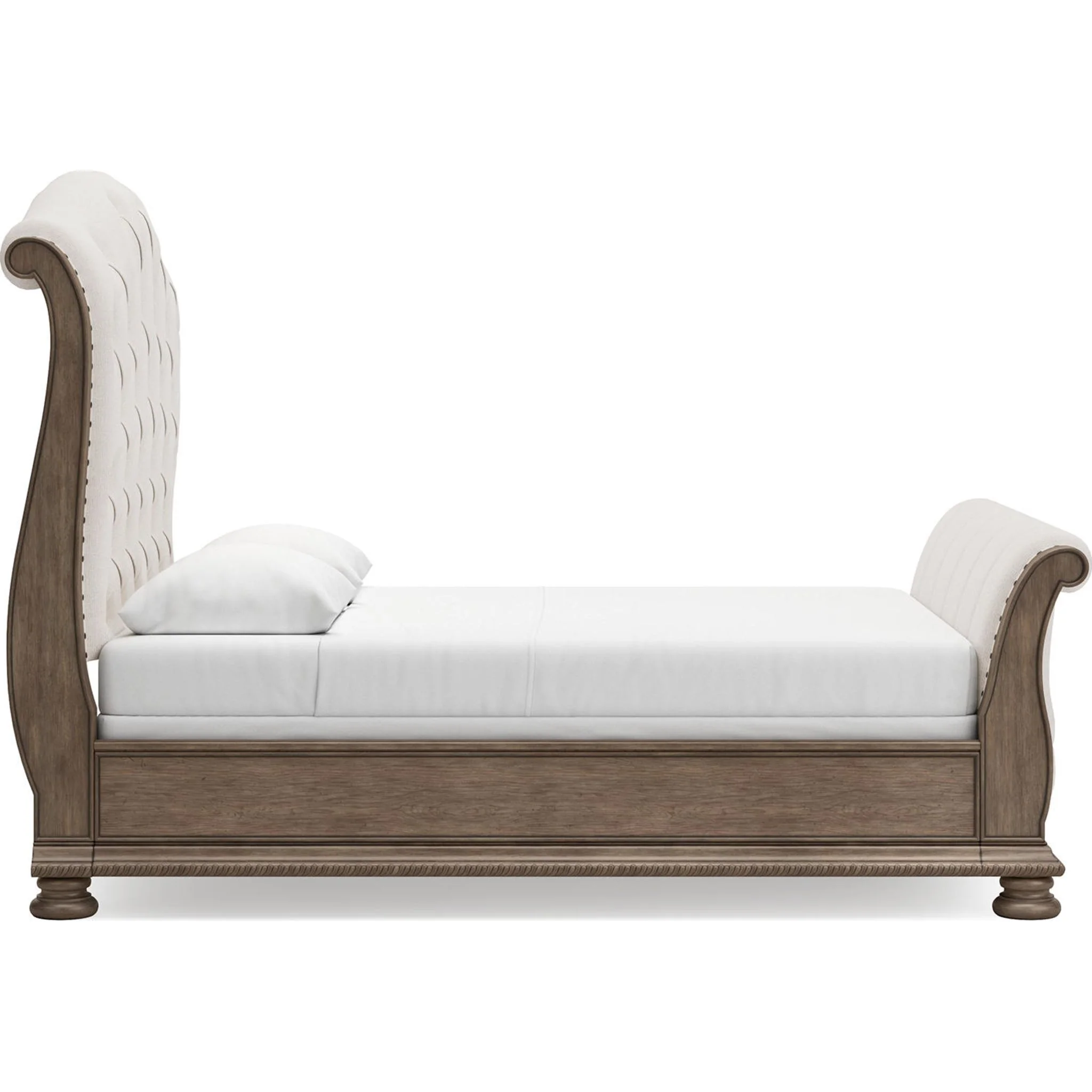 Ardenfield 6 Piece Queen Sleigh Bedroom - Light Brown - Image 7