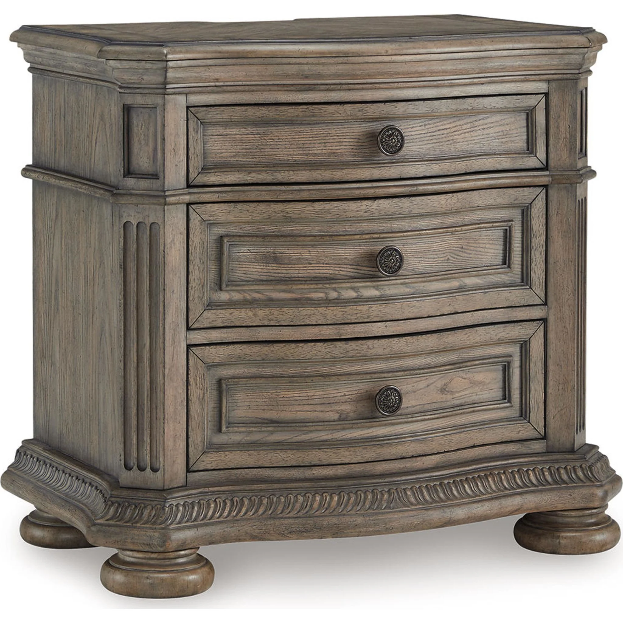 Ardenfield 6 Piece Queen Sleigh Bedroom - Light Brown - Image 9