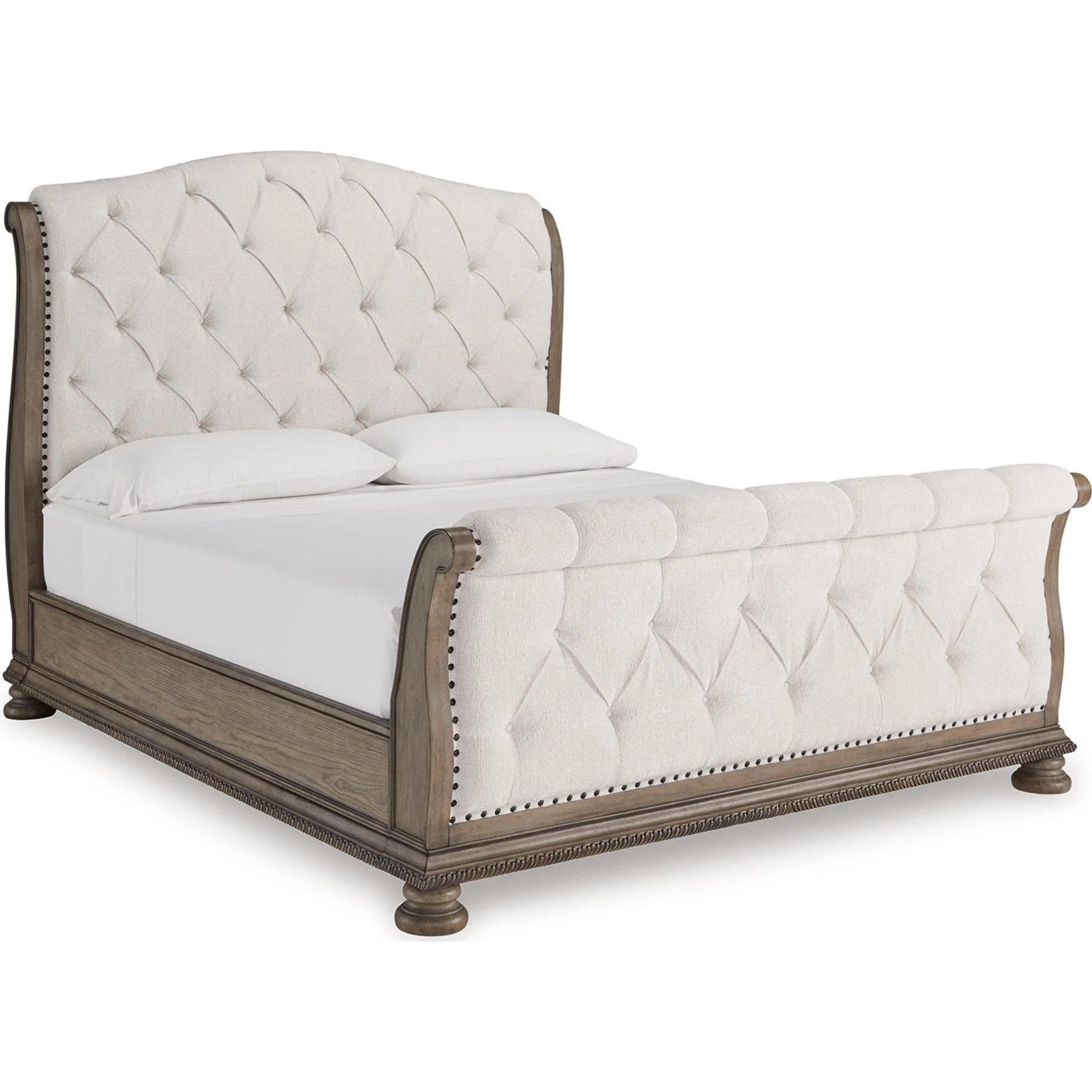 Ardenfield Sleigh Bed - Light Brown - Image 6