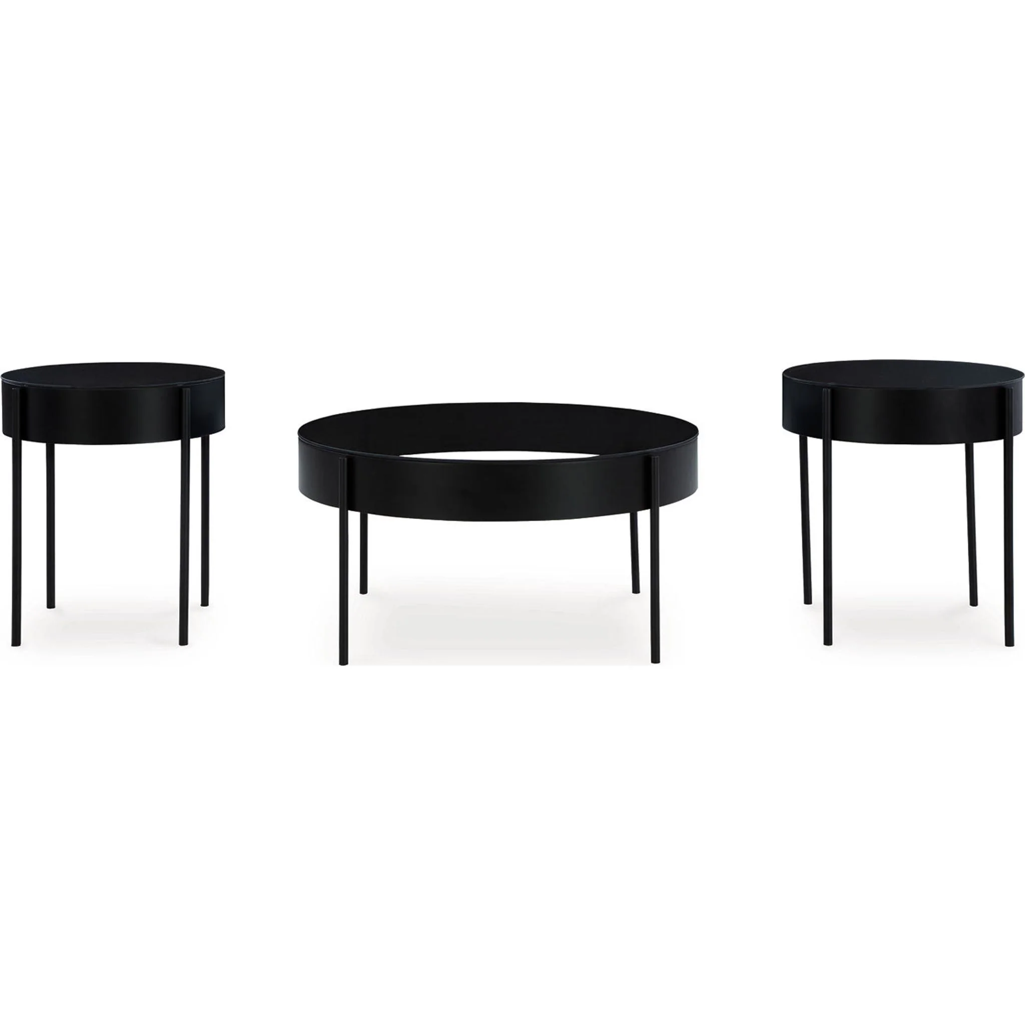 Ardoline 3 Pack Tables - Black - Image 9