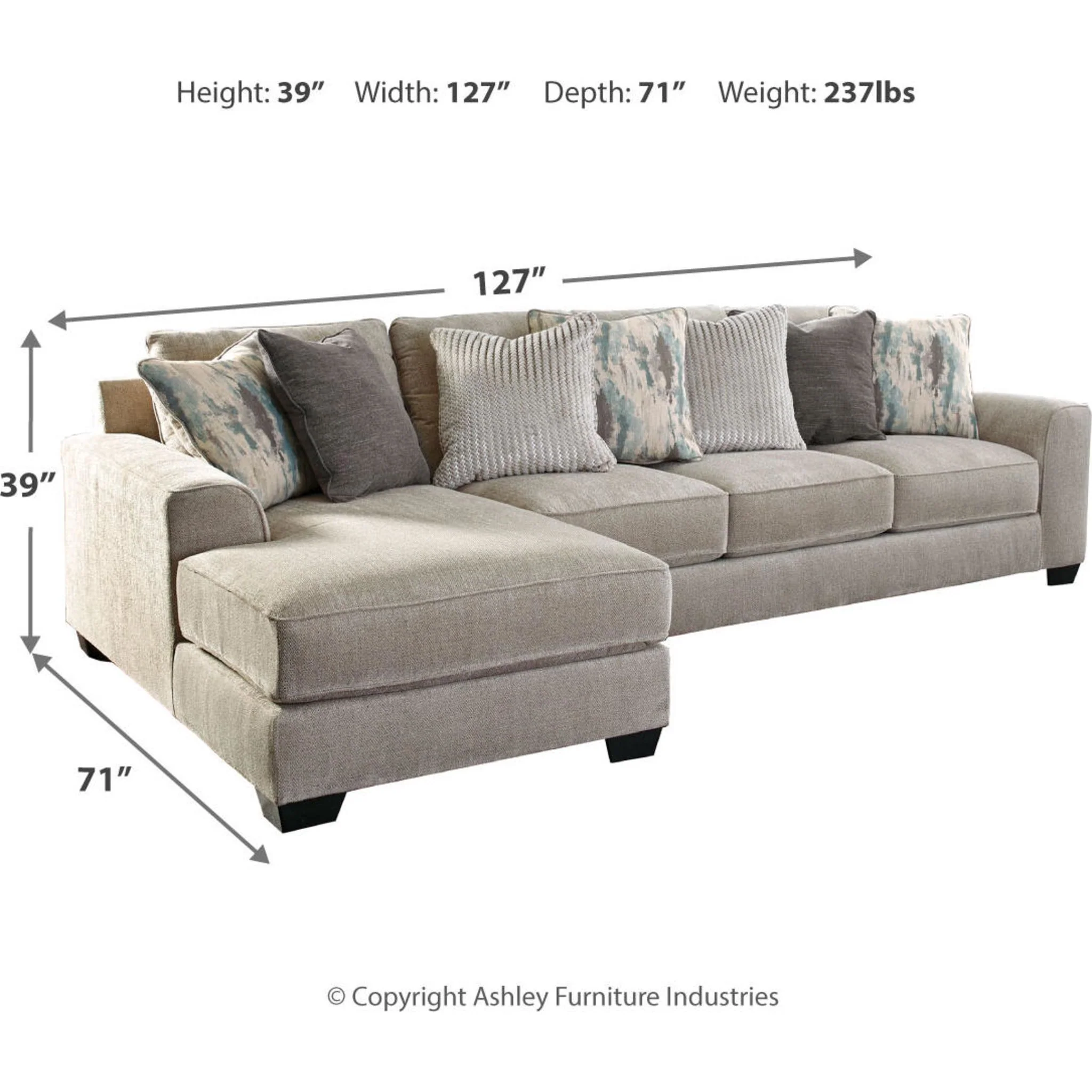 Ardsley 2 Piece Sectional with Chaise - Image 19