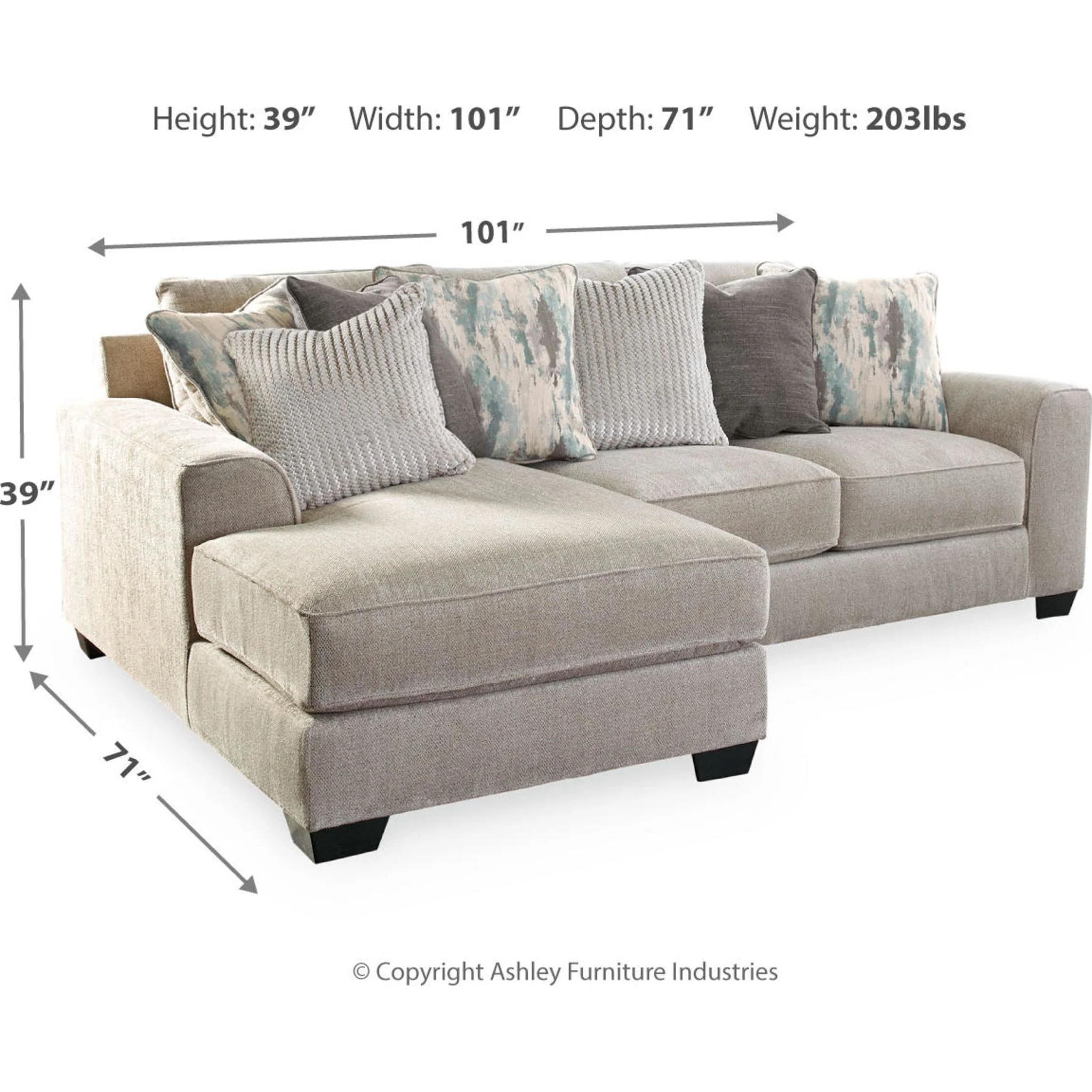 Ardsley 2 Piece Sofa Chaise - Image 12