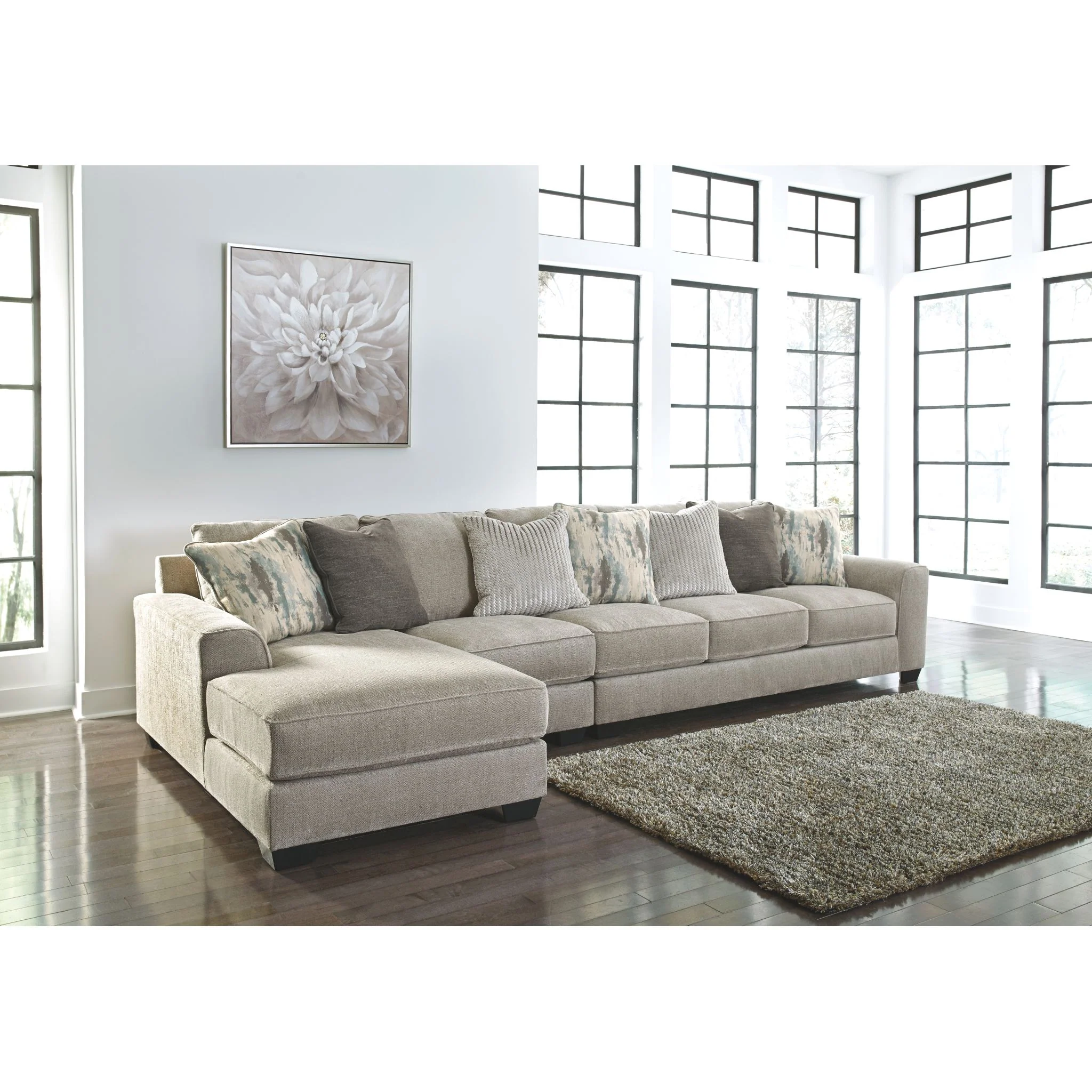 Ardsley 3 Piece Sectional with Chaise - Image 3