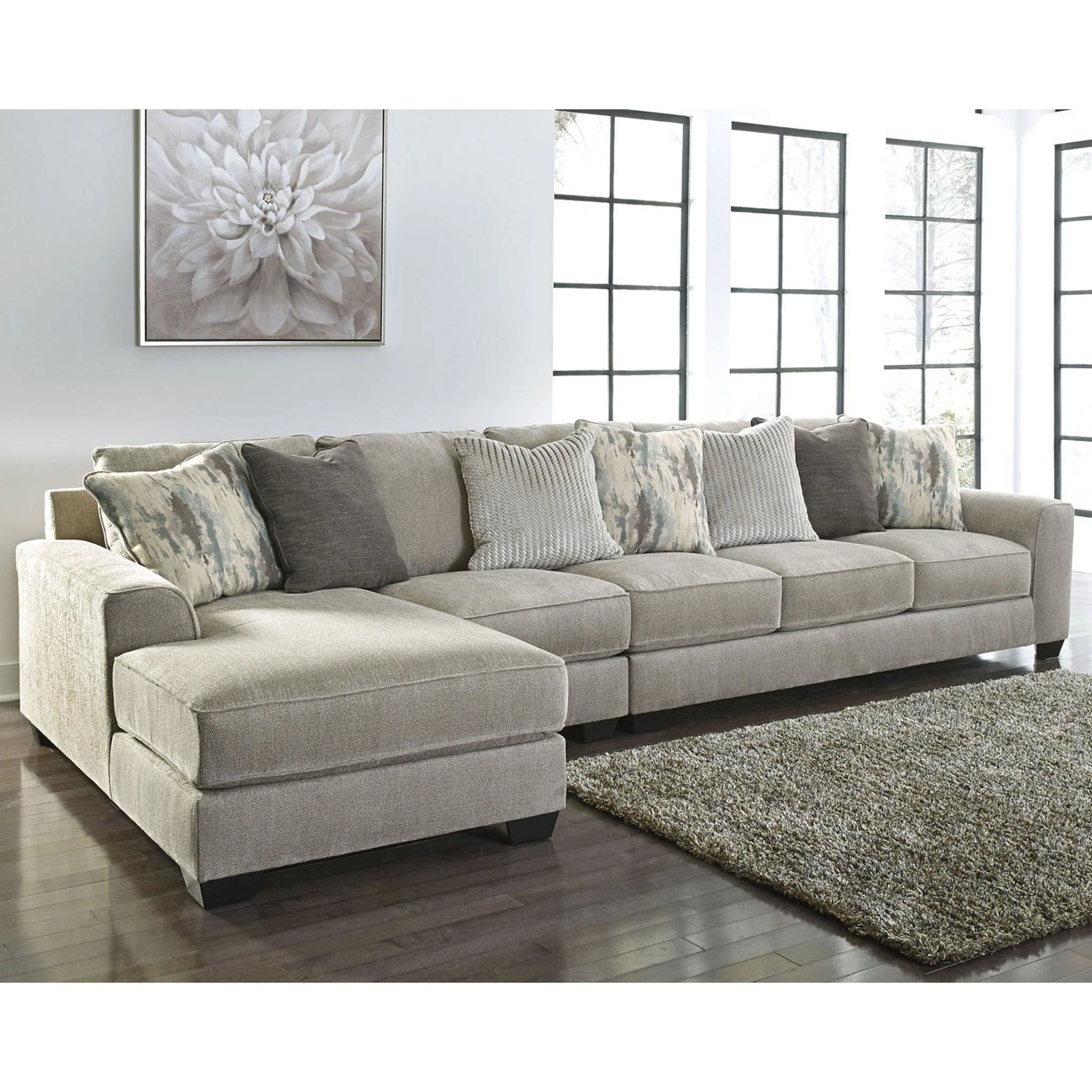 Ardsley 3 Piece Sectional with Chaise - Image 9