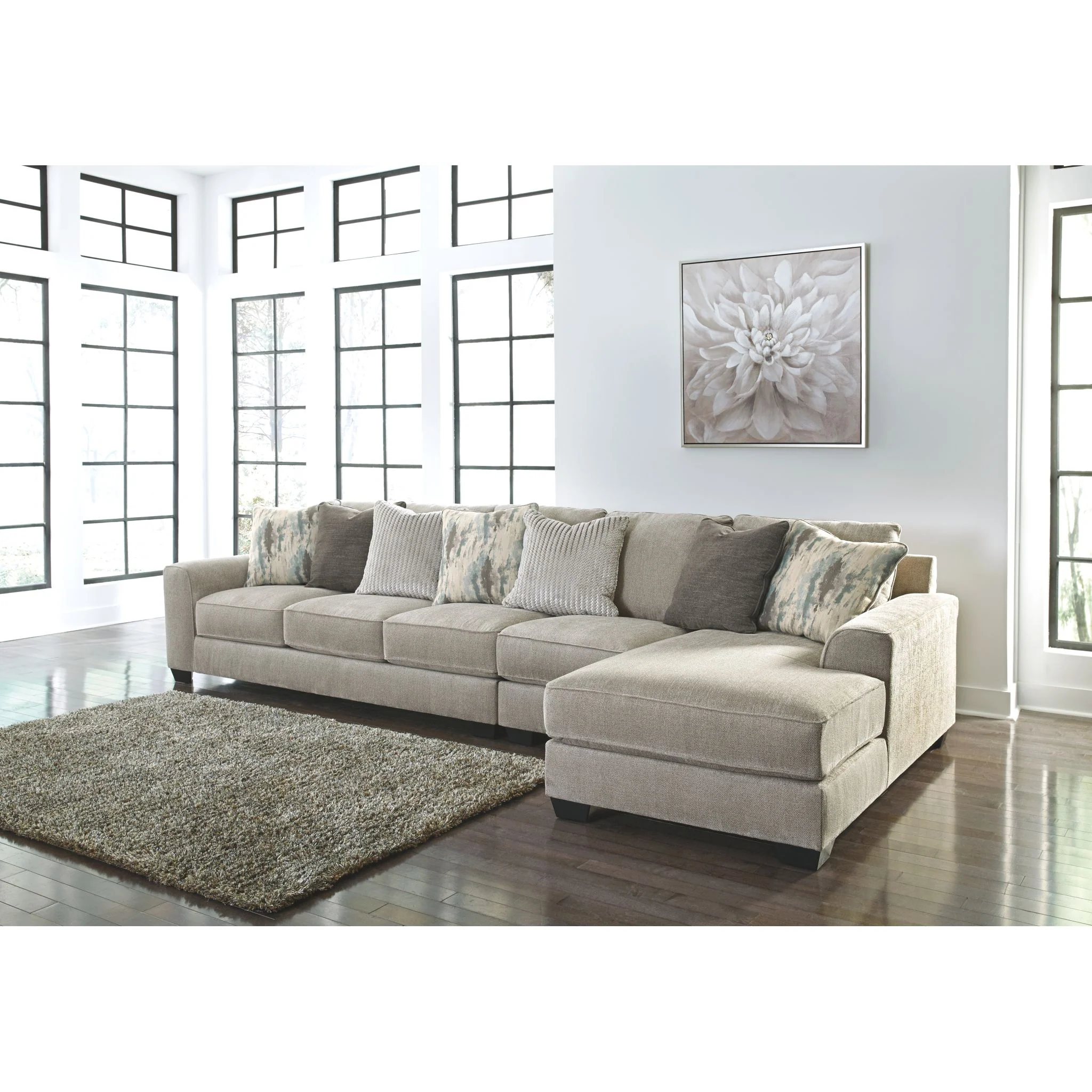 Ardsley 3 Piece Sectional with Chaise - Image 3