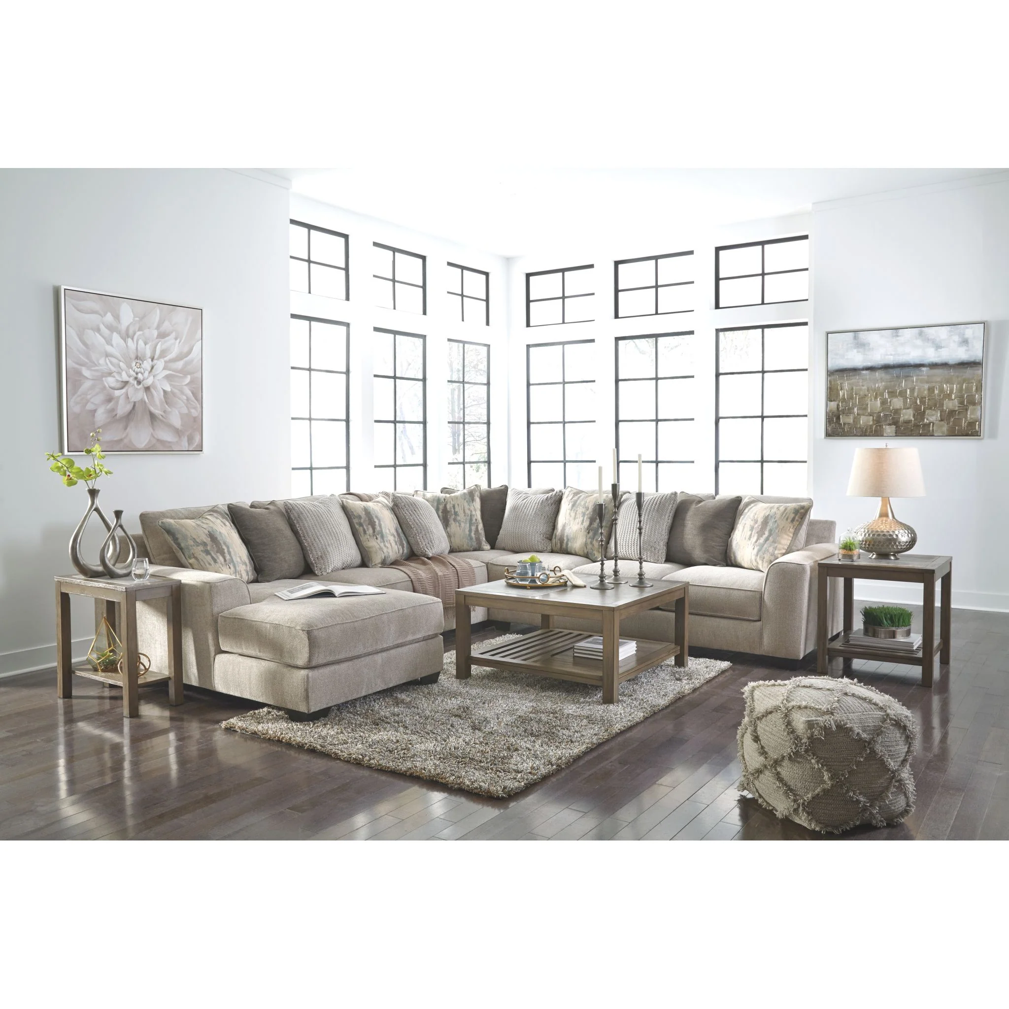 Ardsley 4 Piece Sectional with Chaise - Image 7