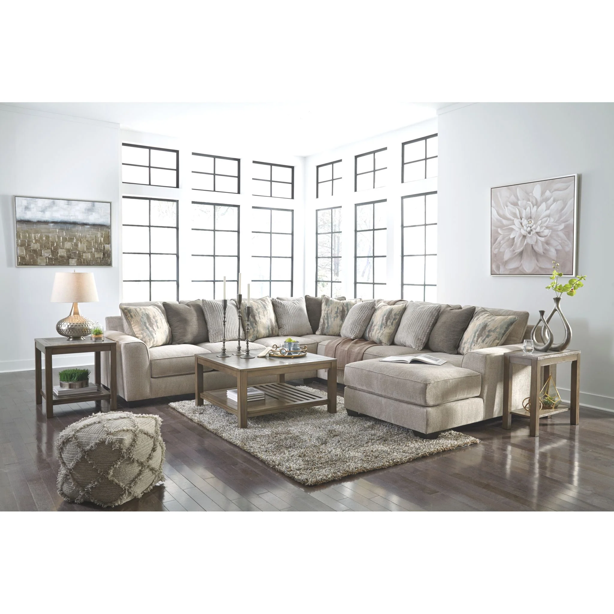 Ardsley 4 Piece Sectional with Chaise - Image 8