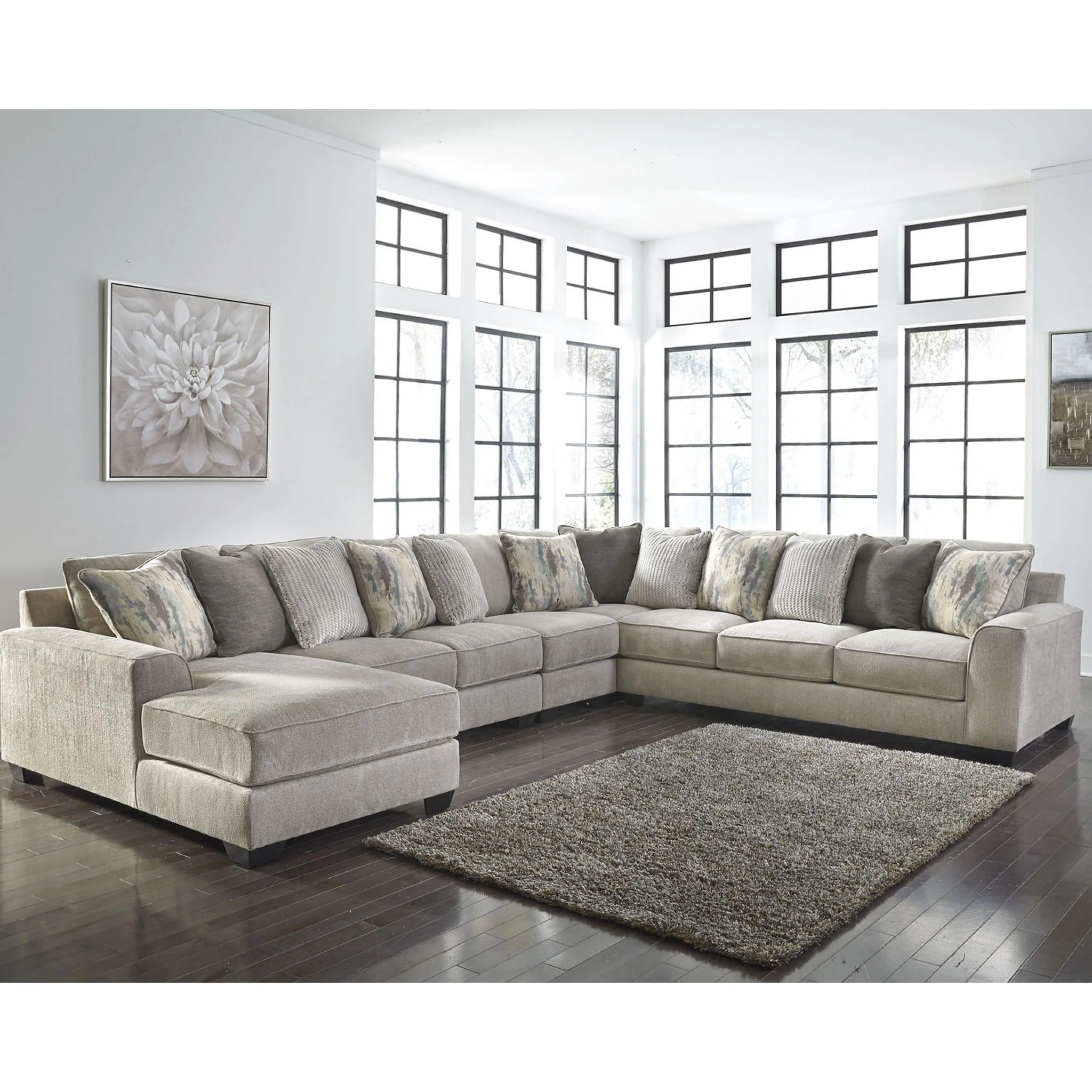 Ardsley 5 Piece Sectional with Chaise - Image 32