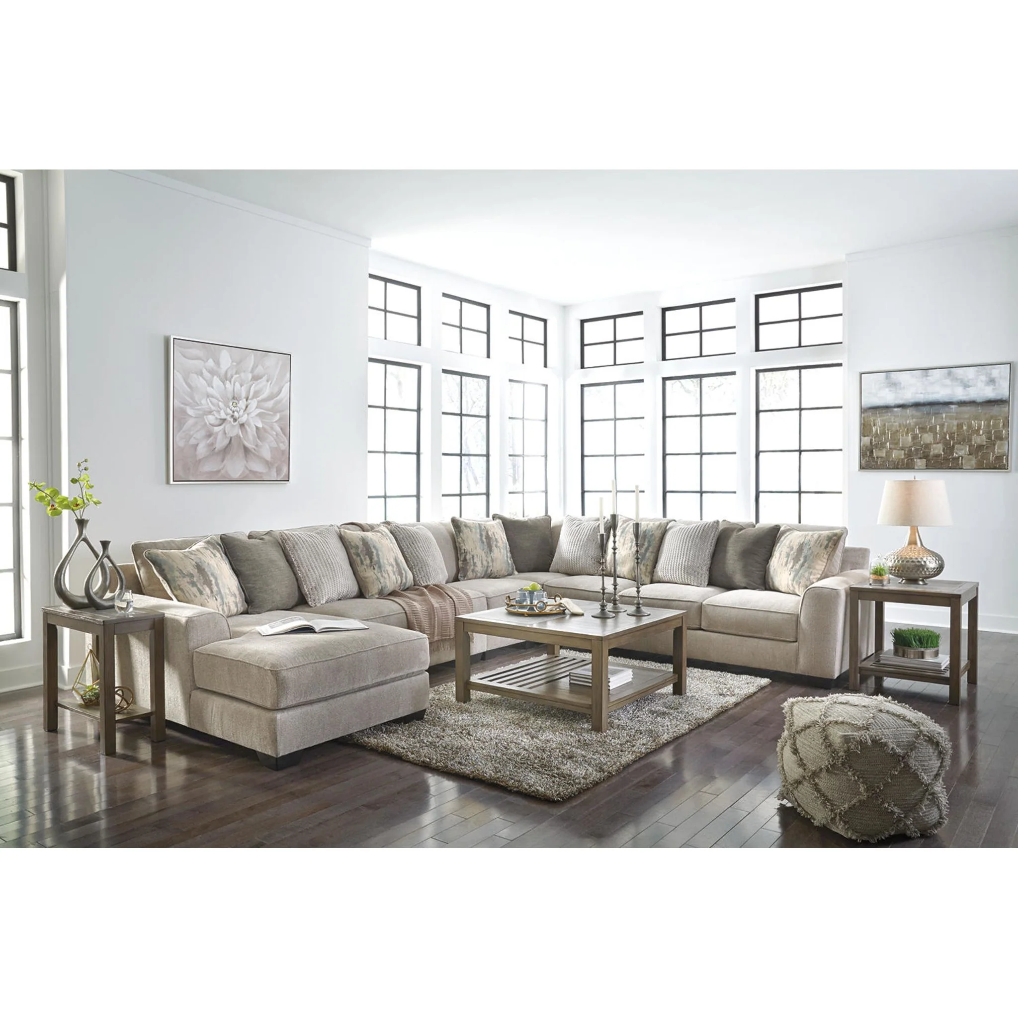 Ardsley 5 Piece Sectional with Chaise - Image 35