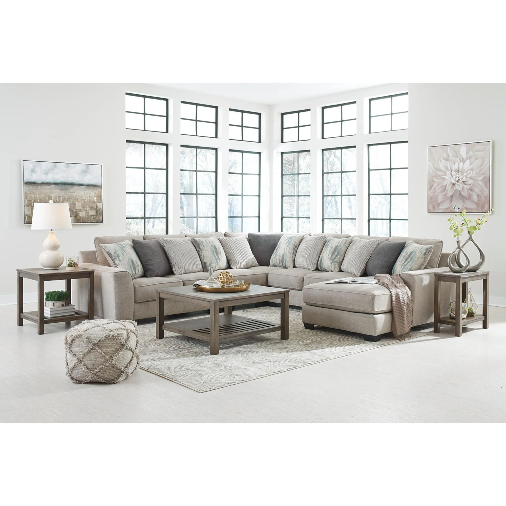 Ardsley 5 Piece Sectional with Chaise - Image 12