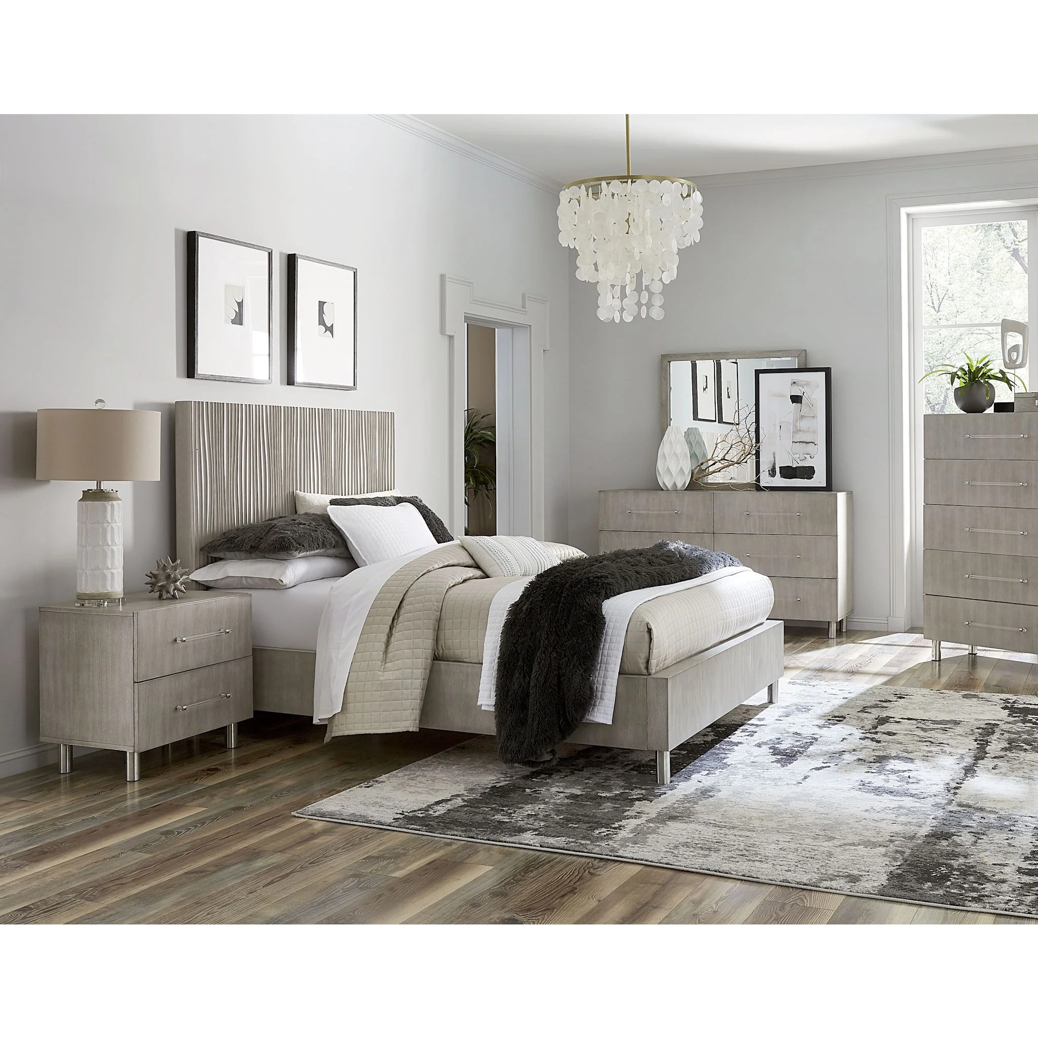 Argento 6 Piece Full Platform Bedroom - Image 8