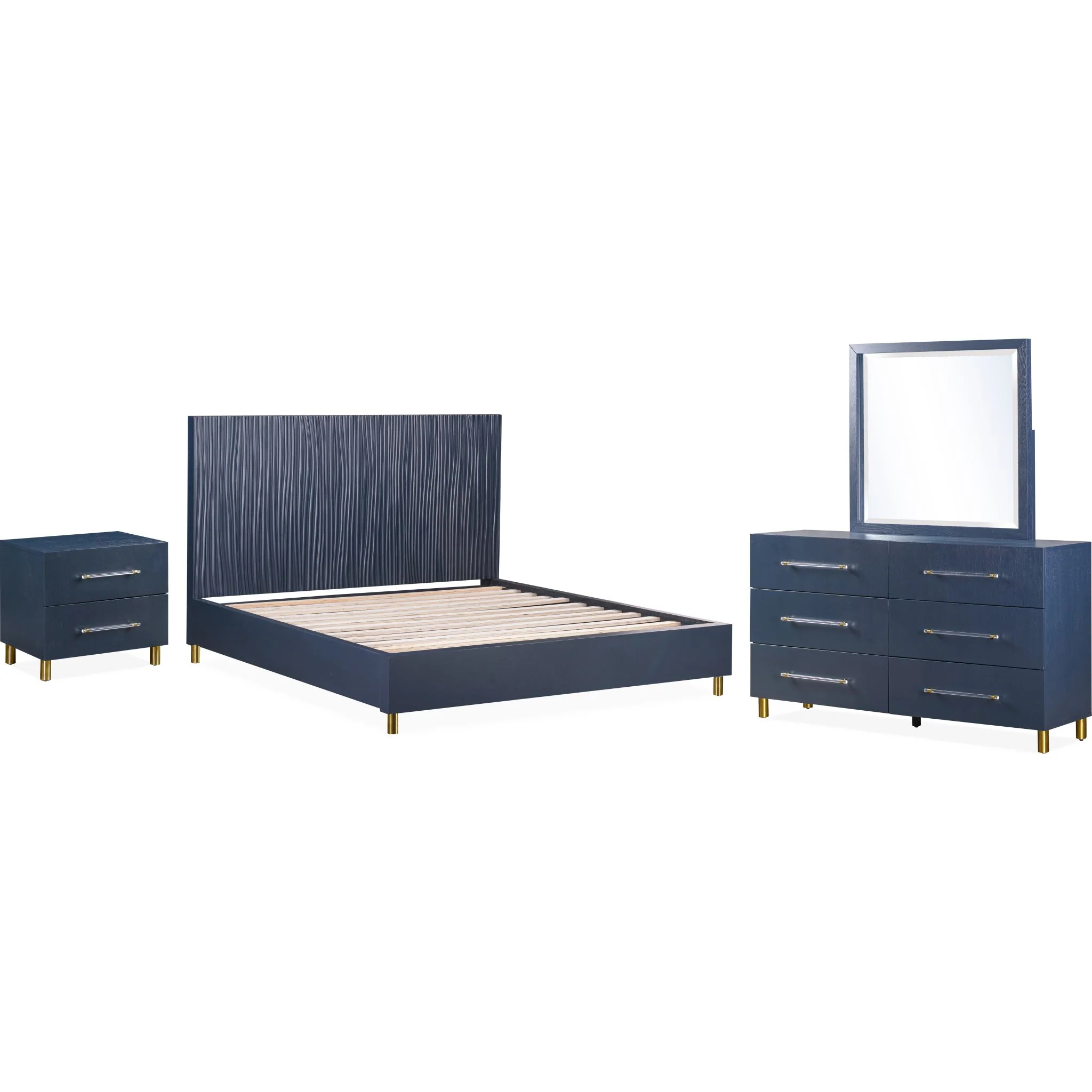 Argento 6 Piece Full Platform Bedroom - Image 9