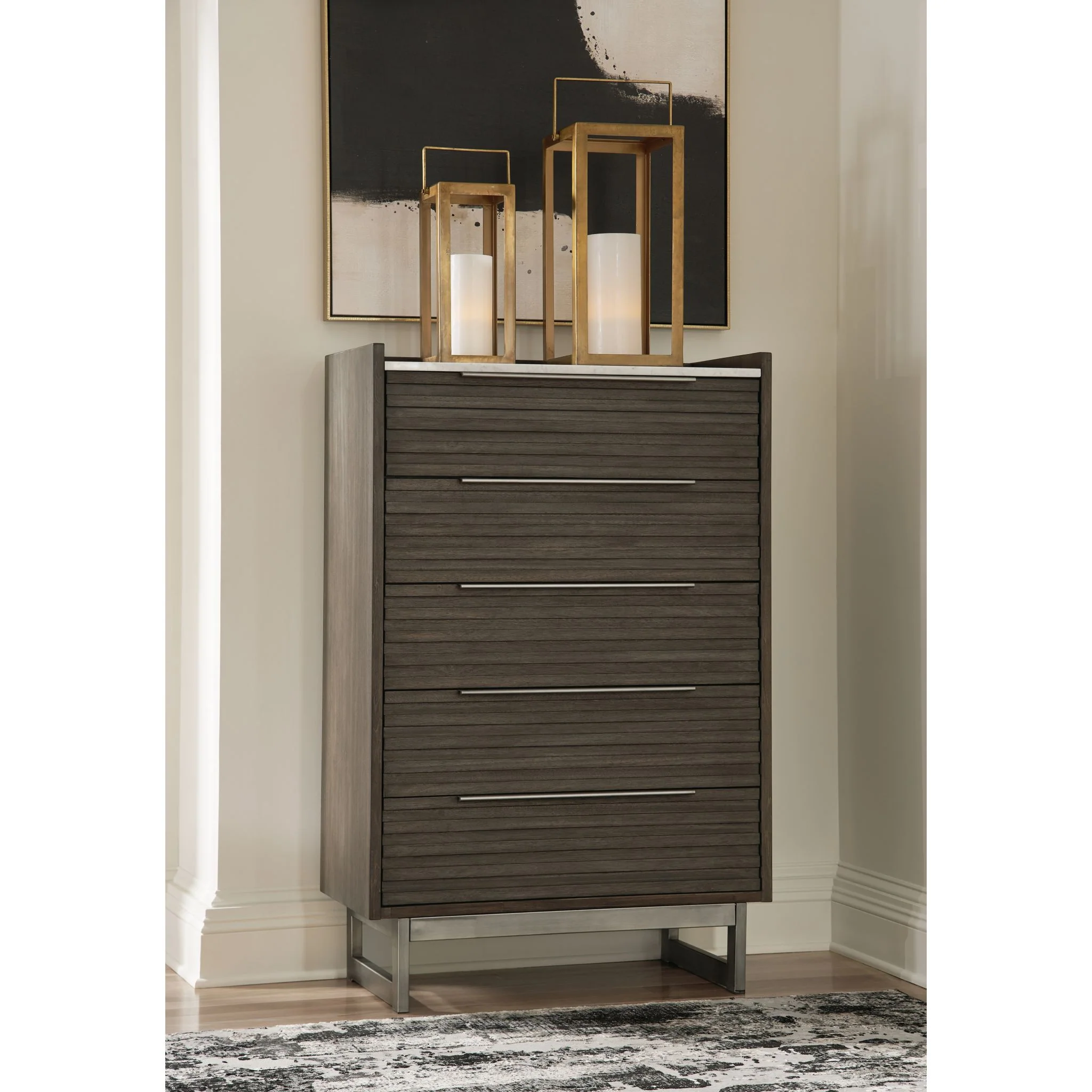 Arkenton Chest - Grayish Brown/White - Image 2