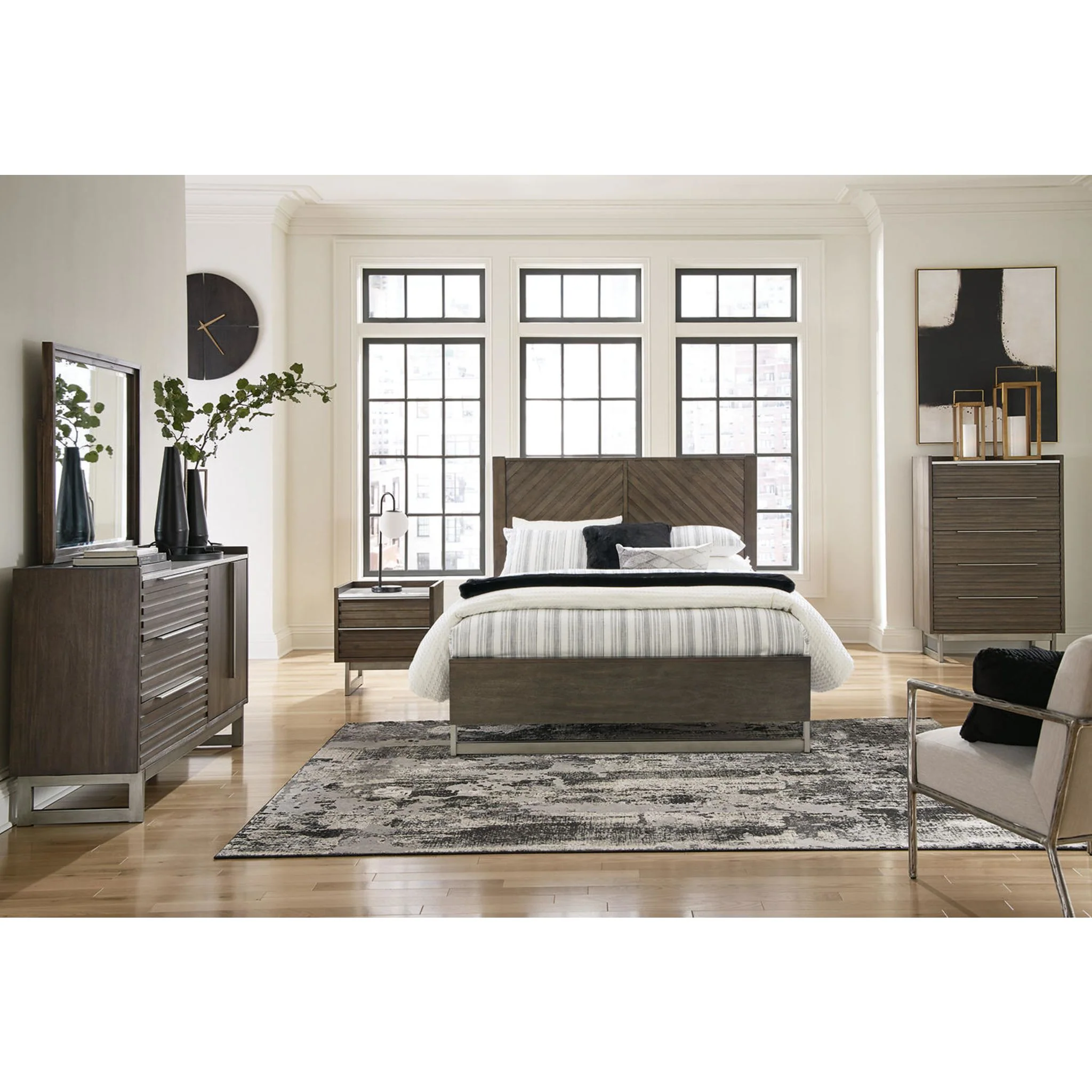 Arkenton Queen Panel Bed - Grayish Brown - Image 10